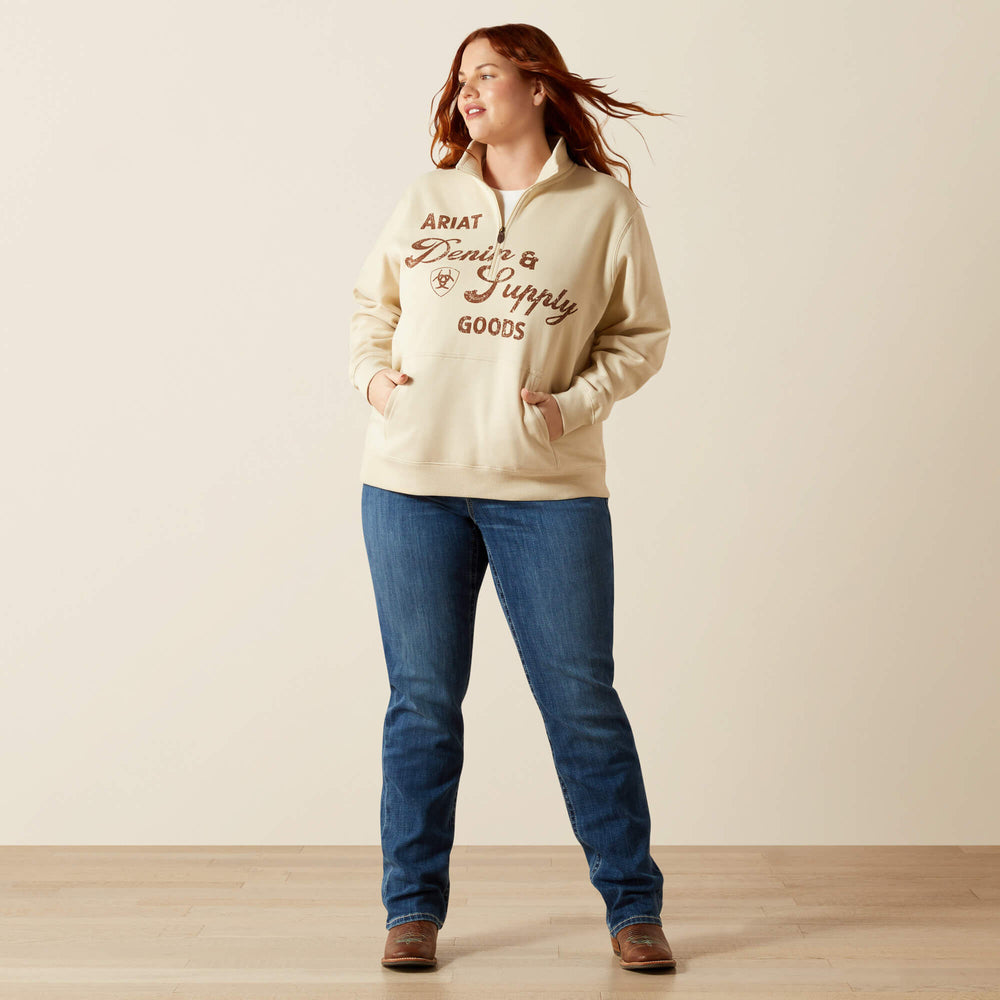 Women Denim and Supply 1/2 Zip Sweatshirt | Ariat us