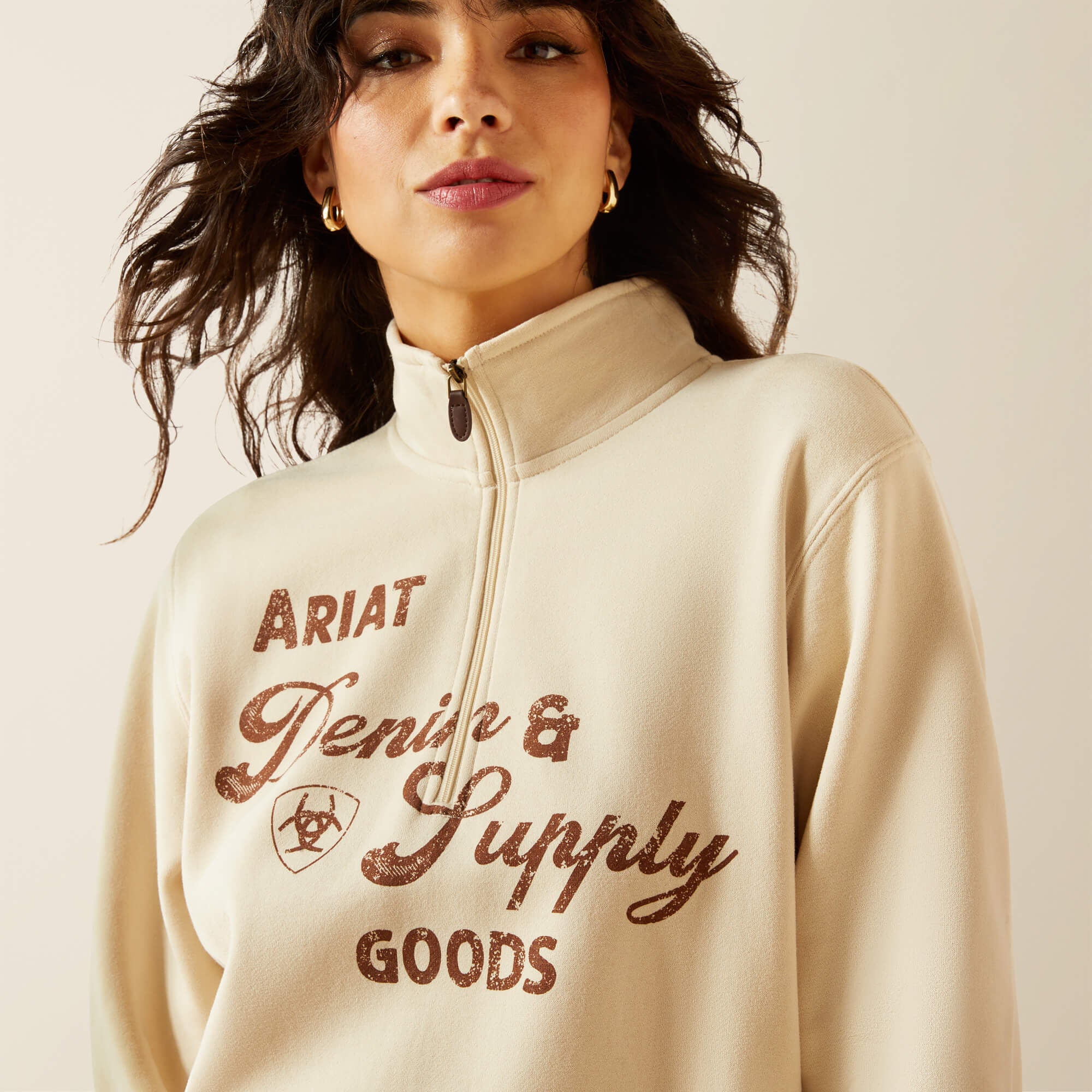 Women Denim and Supply 1/2 Zip Sweatshirt | Ariat us