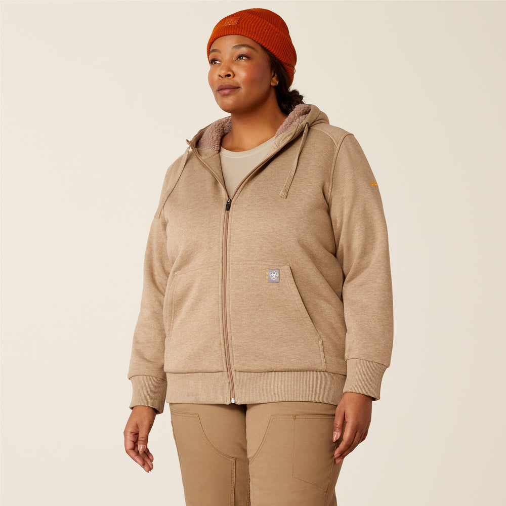 Women Rebar All-Weather Sherpa Full Zip Hoodie | Ariat for sale