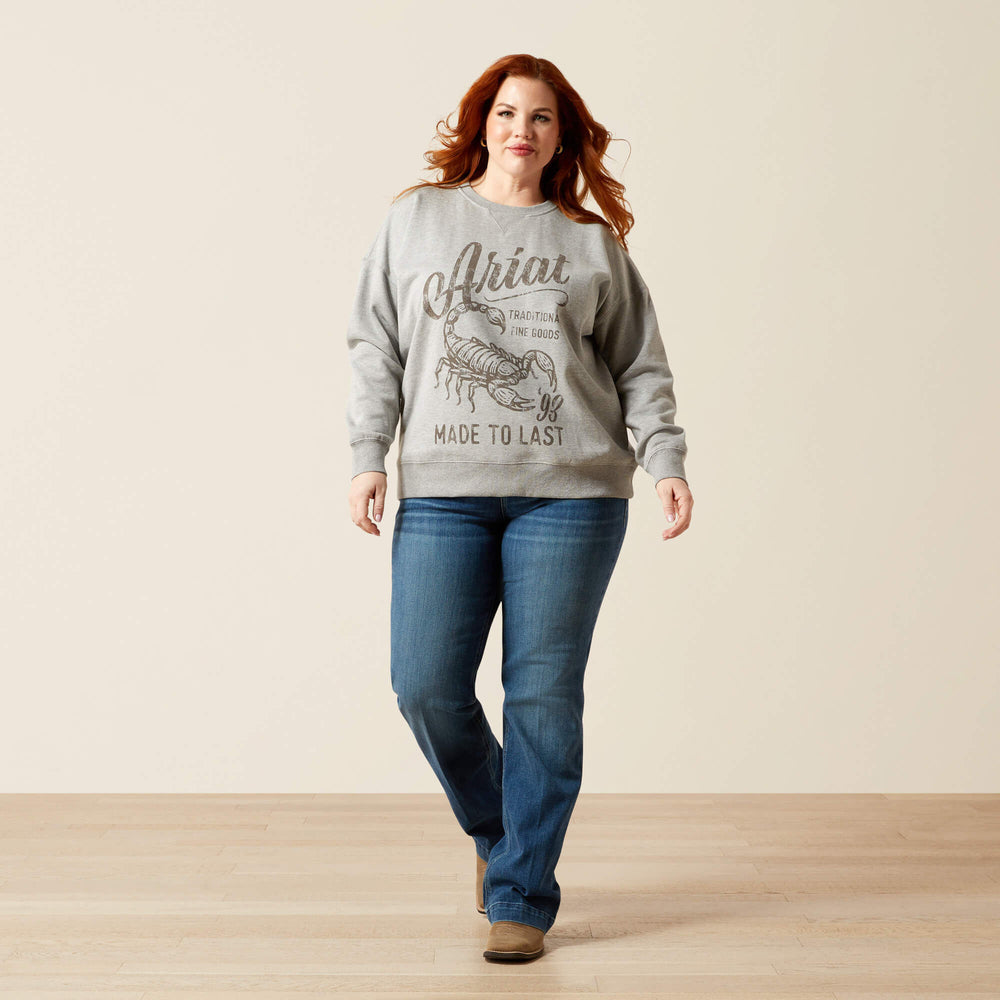 Women Scorpion Script Oversized Sweatshirt | Ariat near me