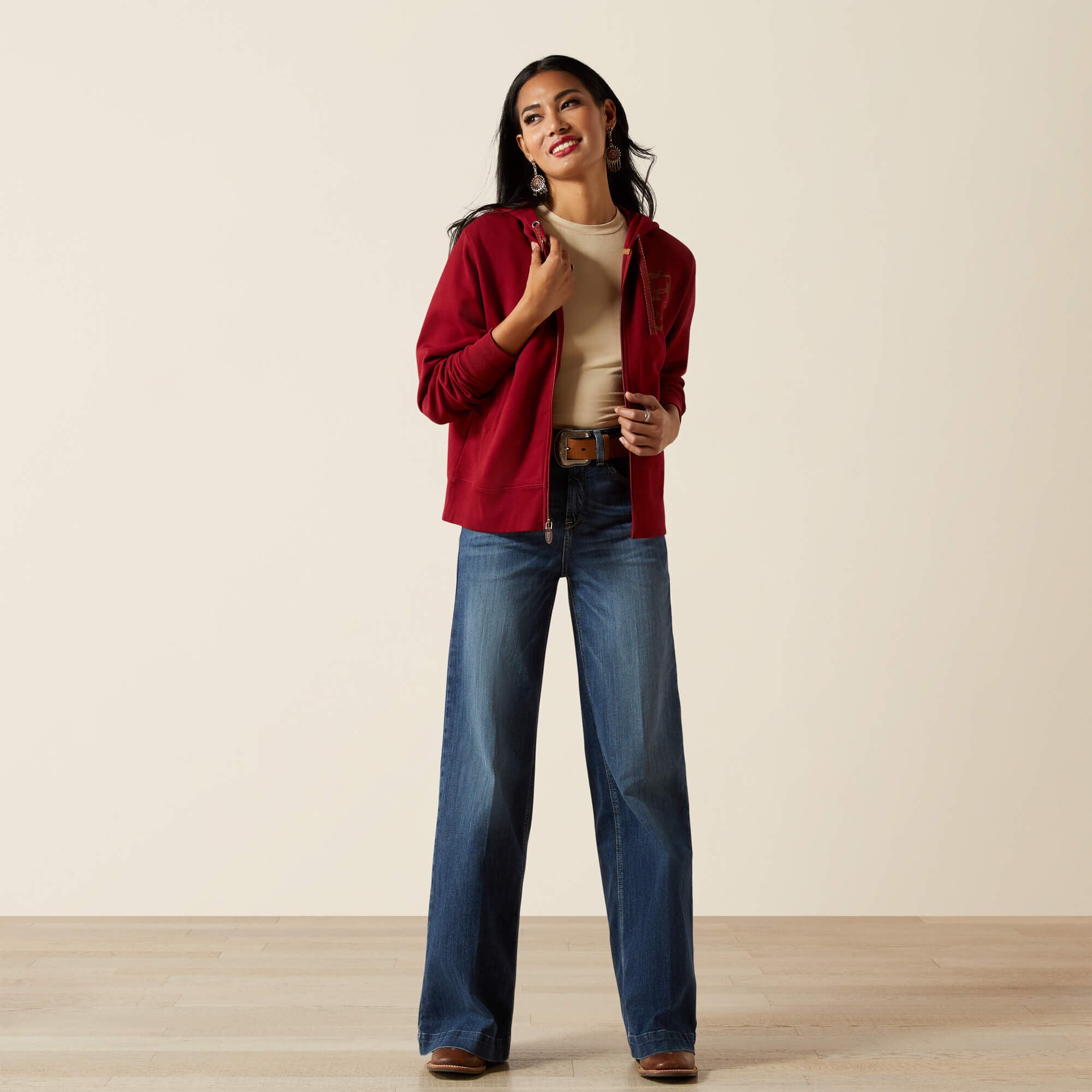 Women Stitched Full Zip Hoodie | Ariat Outlet