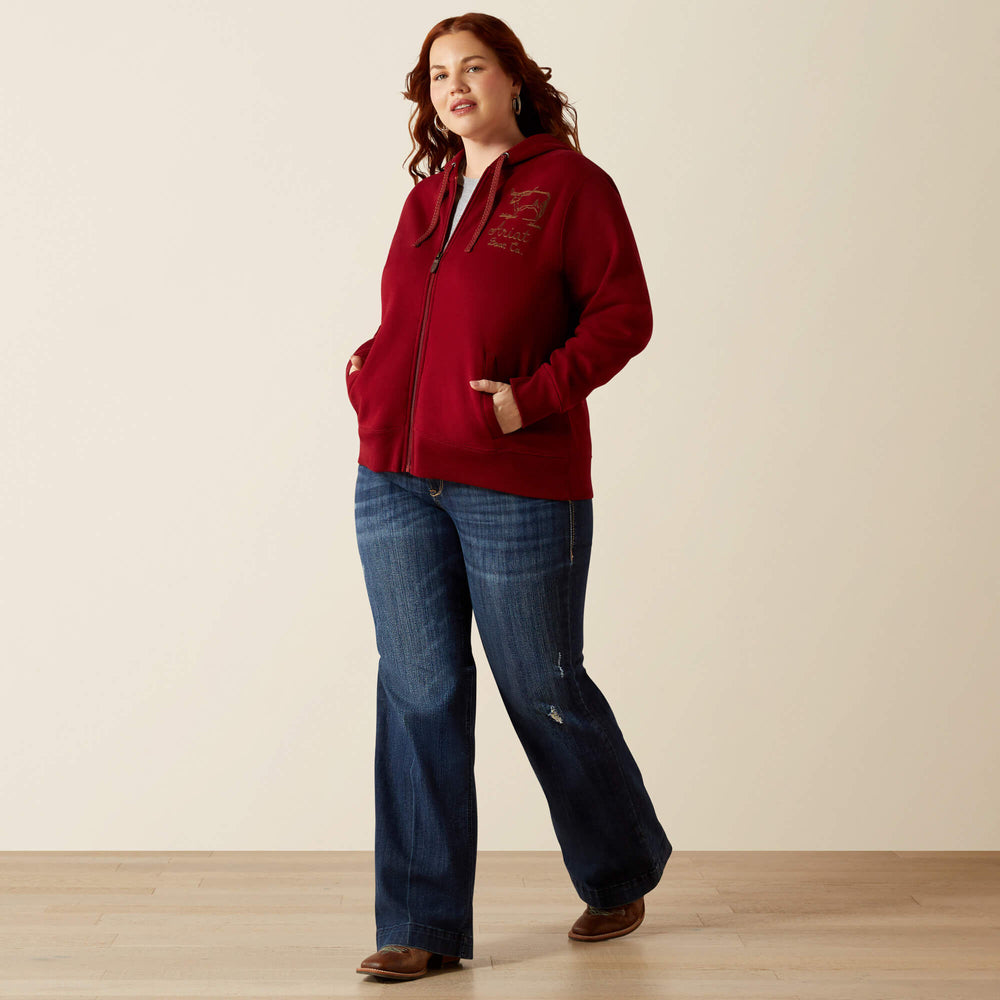 Women Stitched Full Zip Hoodie | Ariat Outlet