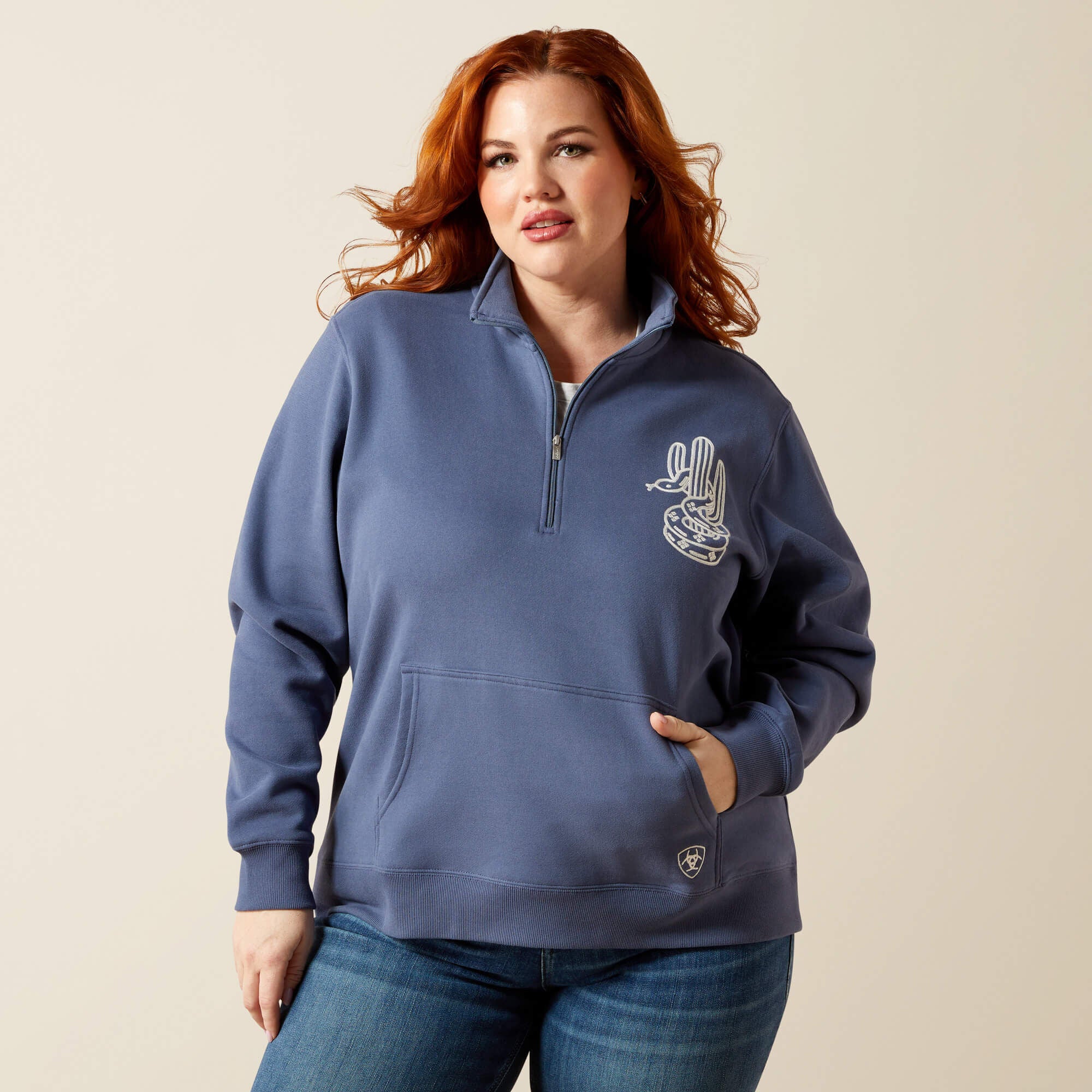 Women Quarry 1/2 Zip Sweatshirt | Ariat Discount