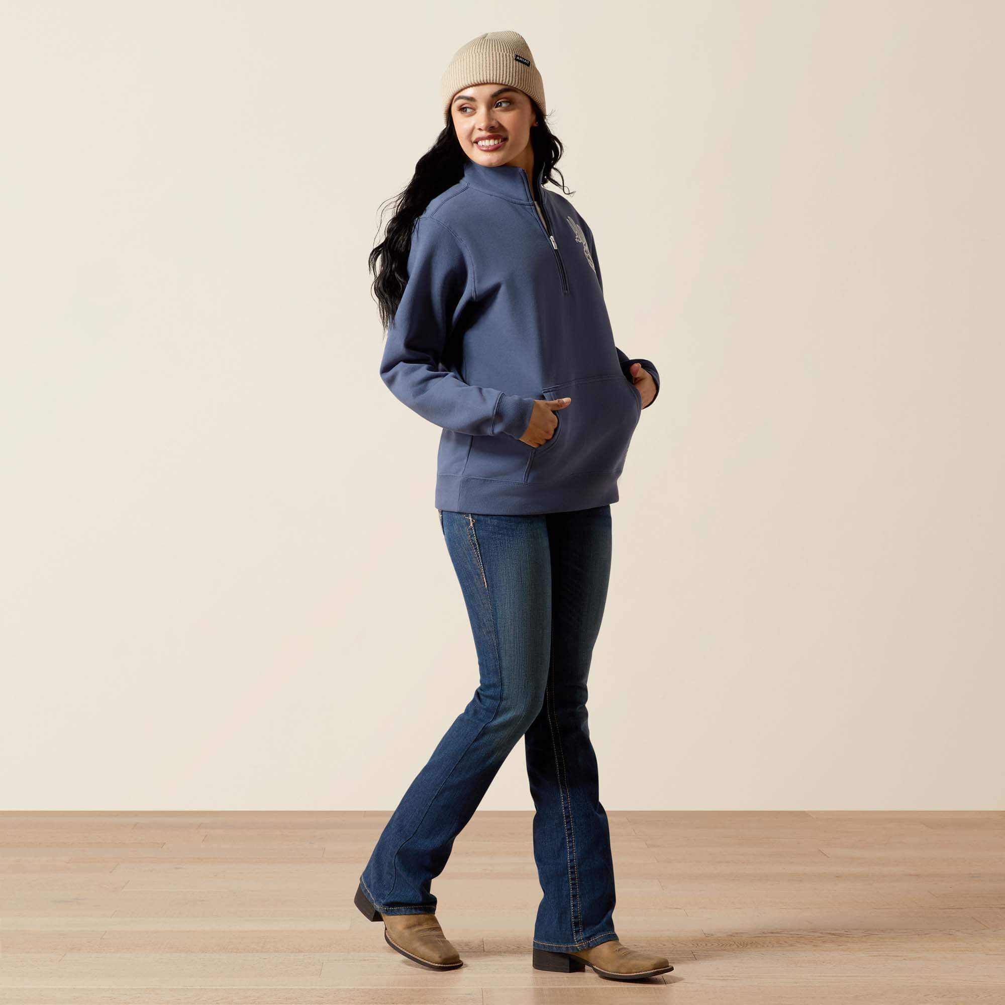 Women Quarry 1/2 Zip Sweatshirt | Ariat Discount