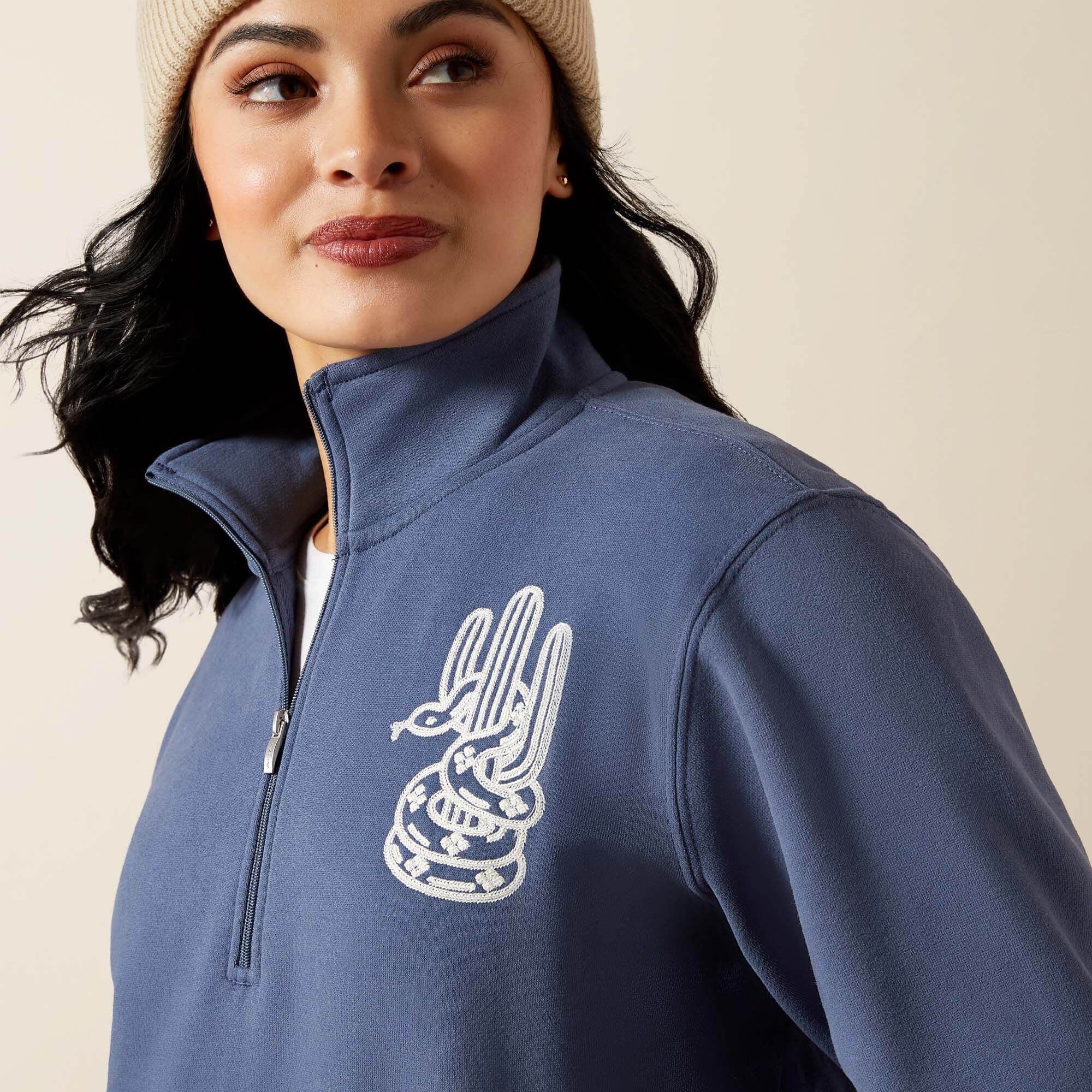 Women Quarry 1/2 Zip Sweatshirt | Ariat Discount