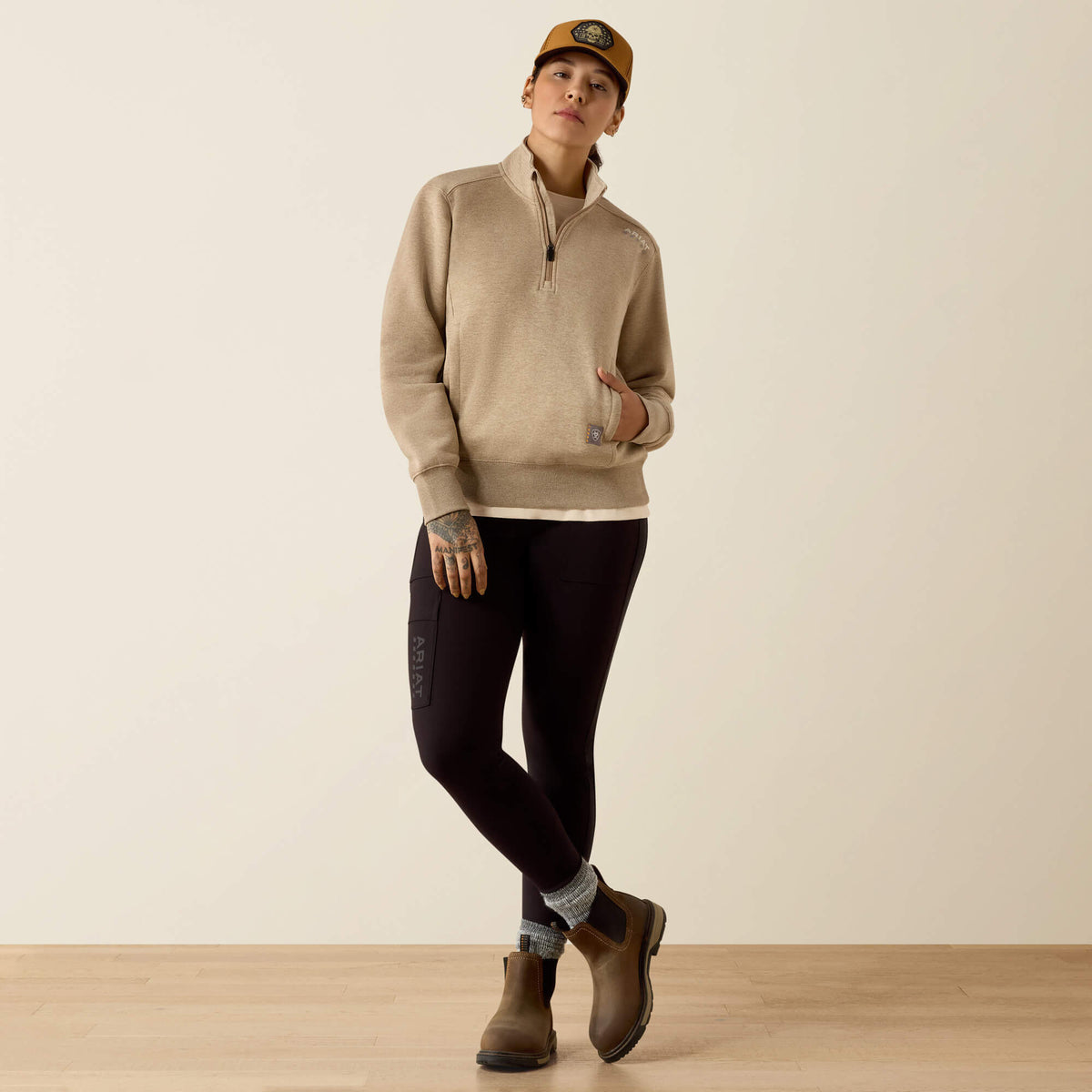 Women Rebar Lightweight Mock 1/2 Zip Sweatshirt | Ariat us