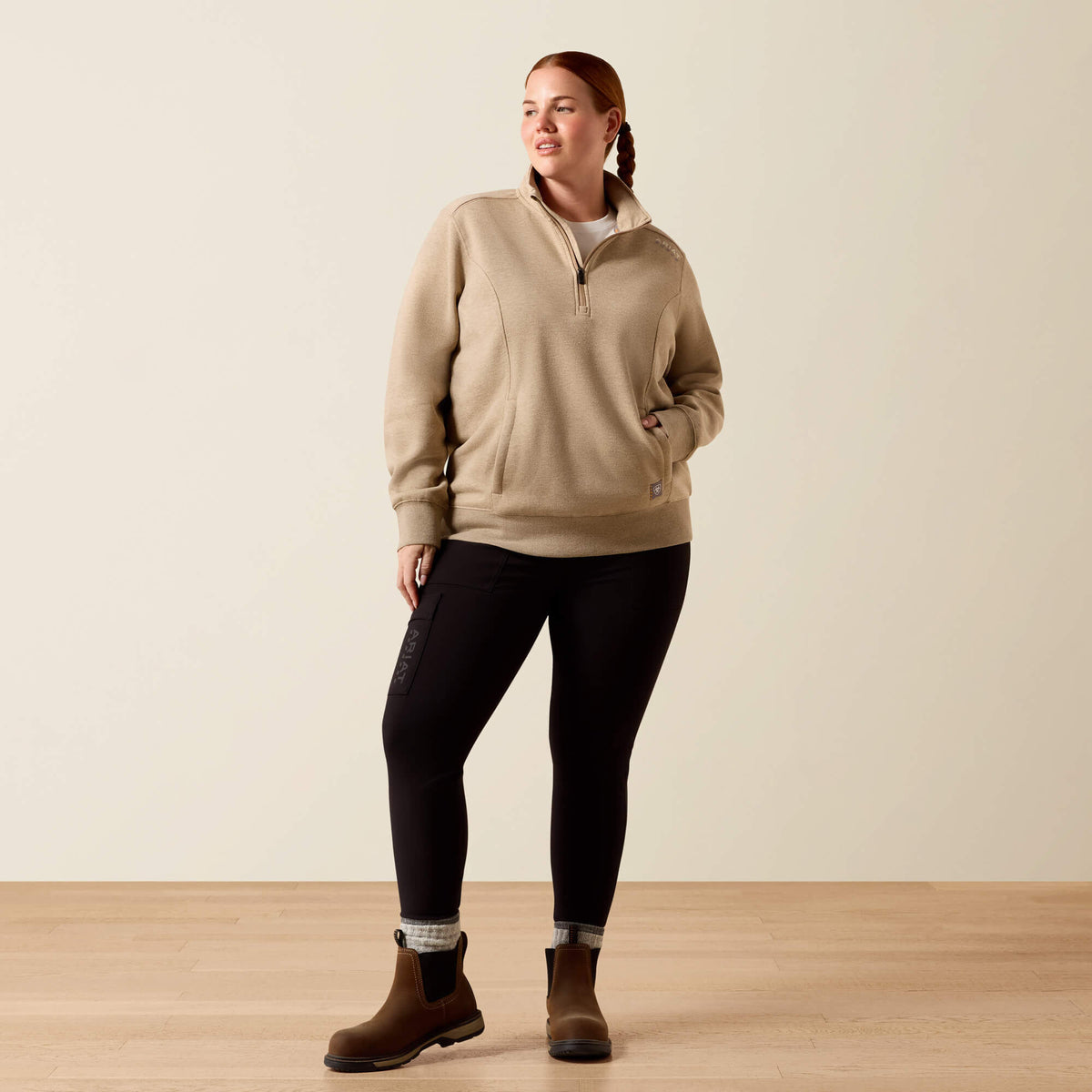 Women Rebar Lightweight Mock 1/2 Zip Sweatshirt | Ariat us