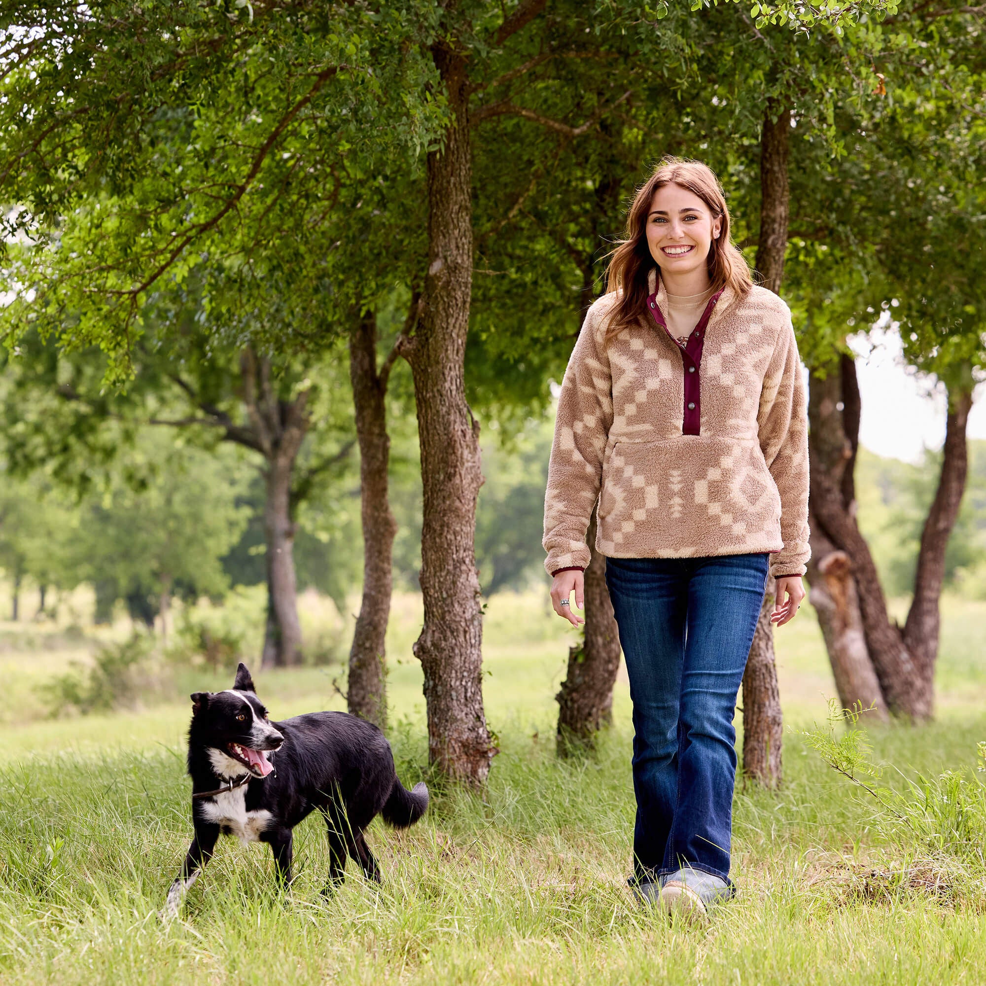 Women|Trends Berber Snap Front Sweatshirt | Ariat on sale