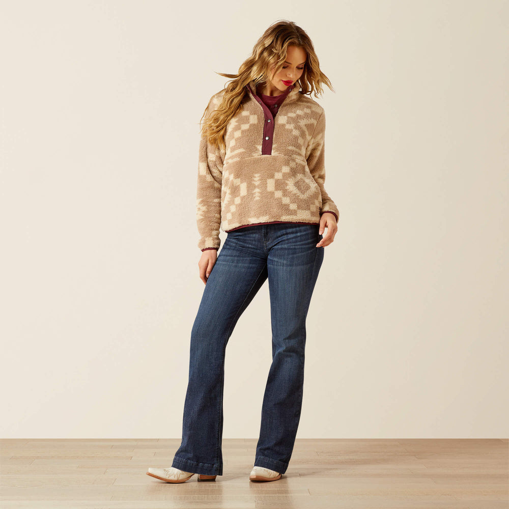 Women|Trends Berber Snap Front Sweatshirt | Ariat on sale