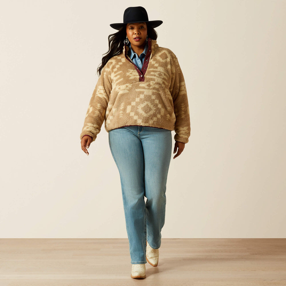 Women|Trends Berber Snap Front Sweatshirt | Ariat on sale
