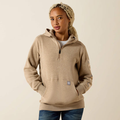 Women Rebar Lightweight Logo 1/2 Zip Hoodie | Ariat near me