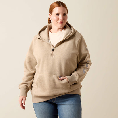 Women Rebar Lightweight Logo 1/2 Zip Hoodie | Ariat near me