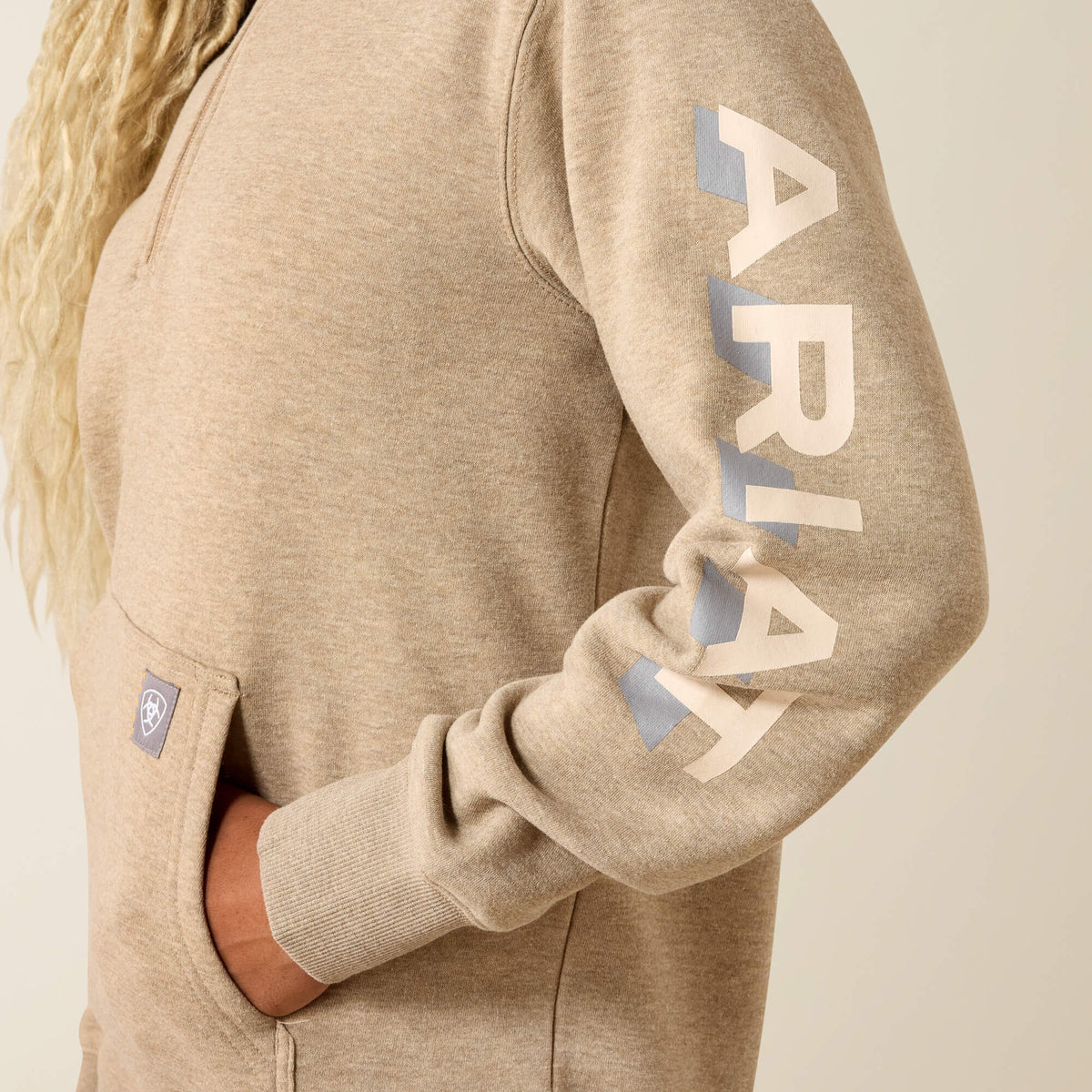 Women Rebar Lightweight Logo 1/2 Zip Hoodie | Ariat near me
