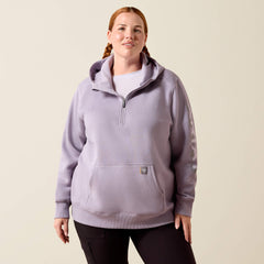 Women Rebar Lightweight Logo 1/2 Zip Hoodie | Ariat near me
