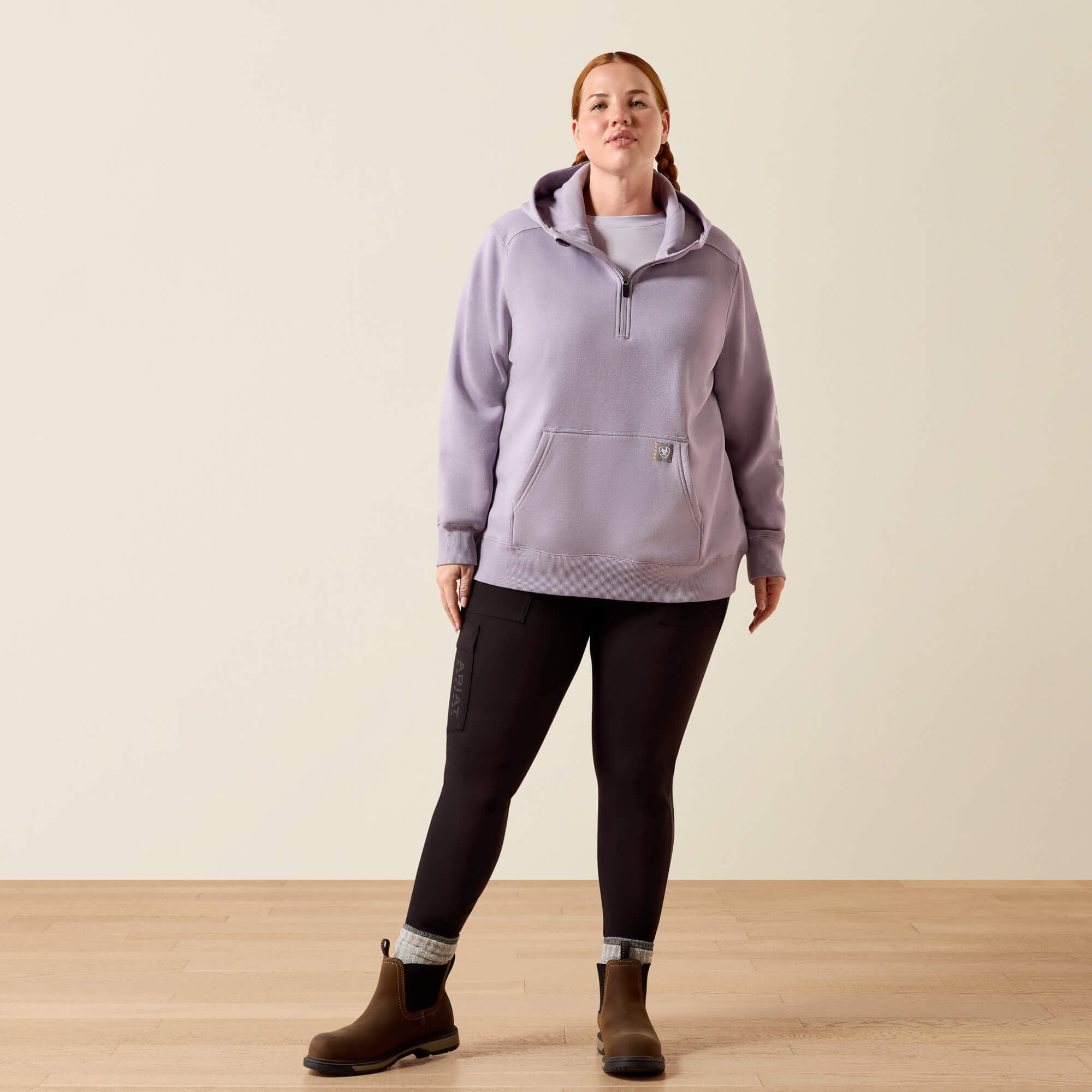 Women Rebar Lightweight Logo 1/2 Zip Hoodie | Ariat near me