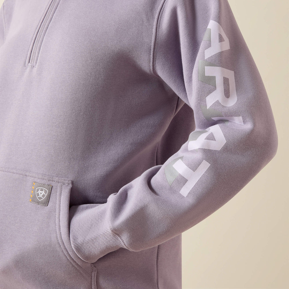 Women Rebar Lightweight Logo 1/2 Zip Hoodie | Ariat near me