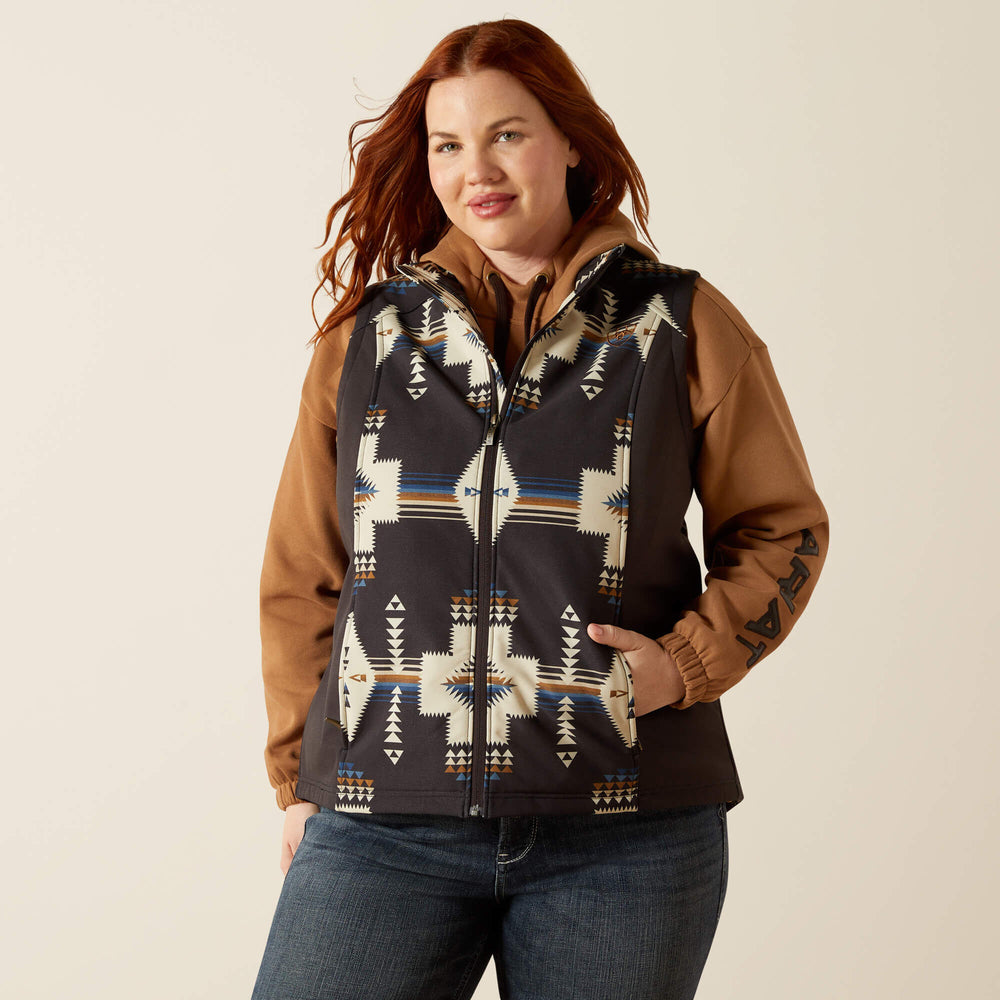Women Ariat Logo Softshell Print Vest | Ariat us