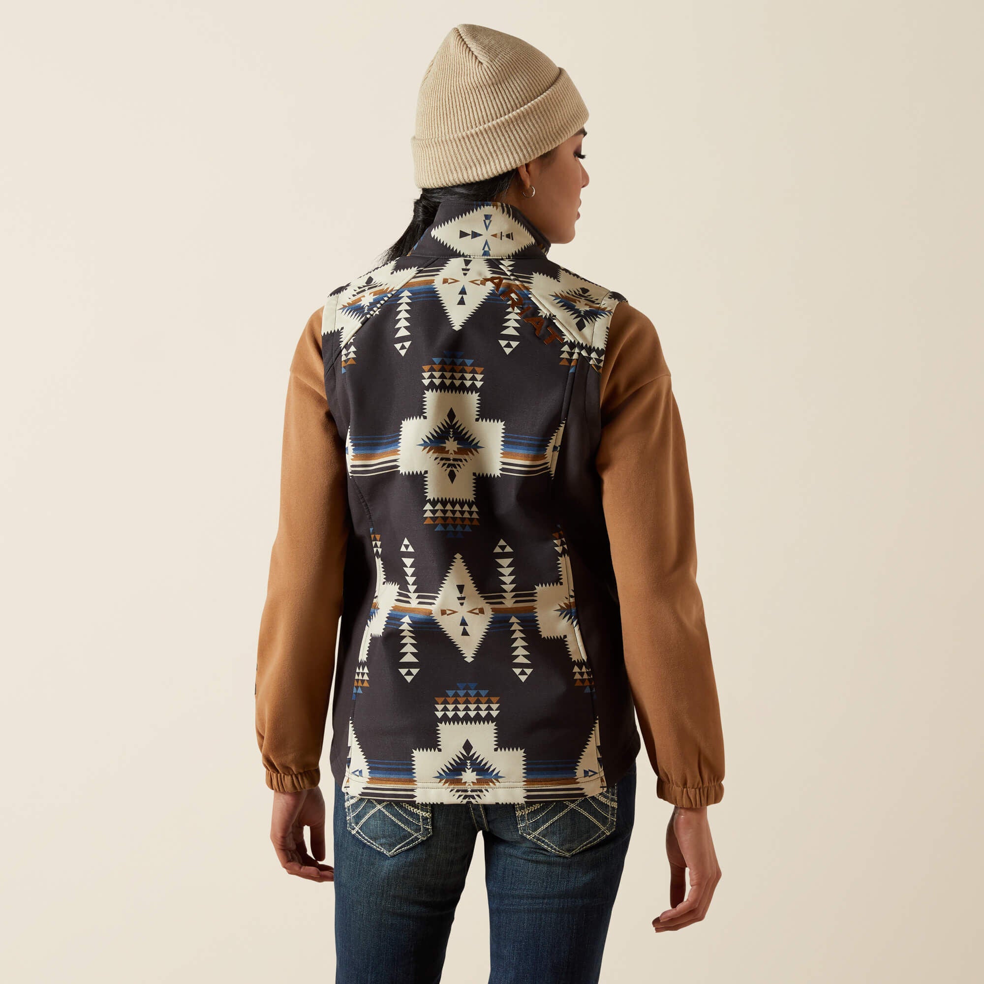 Women Ariat Logo Softshell Print Vest | Ariat us