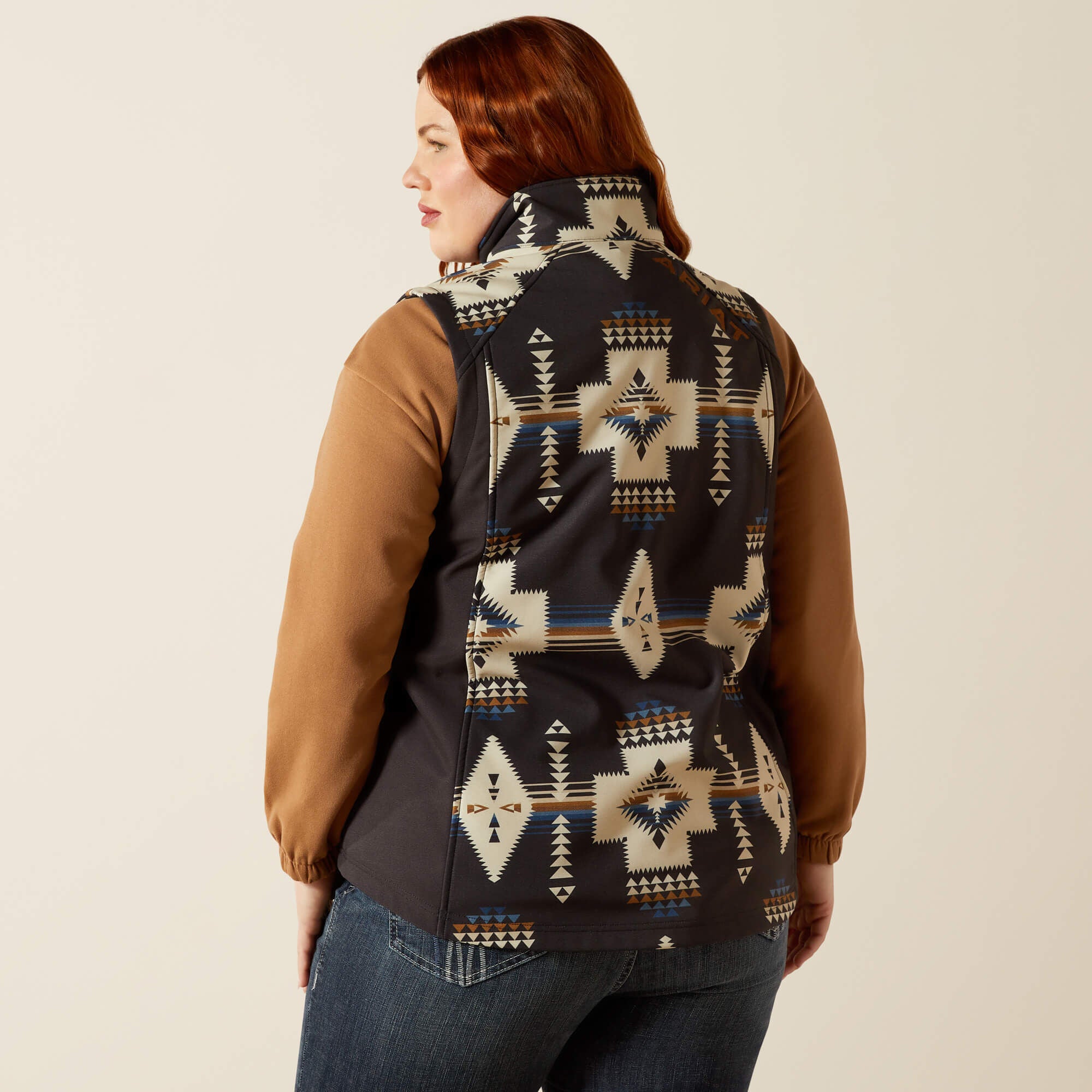 Women Ariat Logo Softshell Print Vest | Ariat us