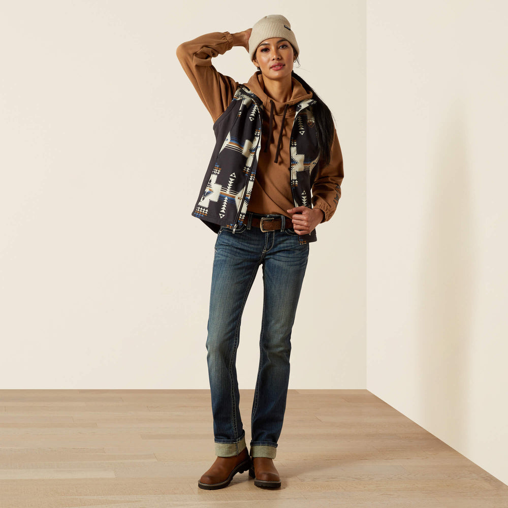 Women Ariat Logo Softshell Print Vest | Ariat us