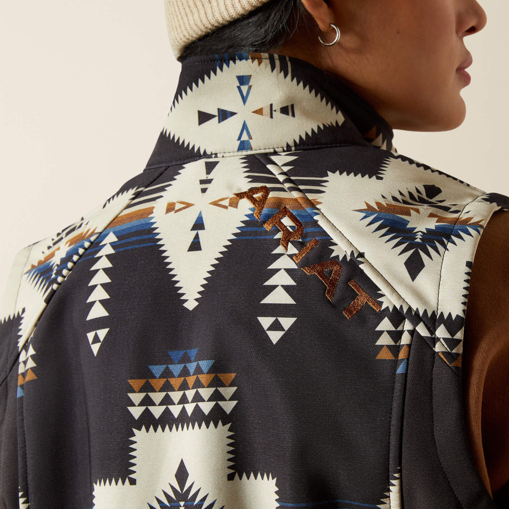 Women Ariat Logo Softshell Print Vest | Ariat us