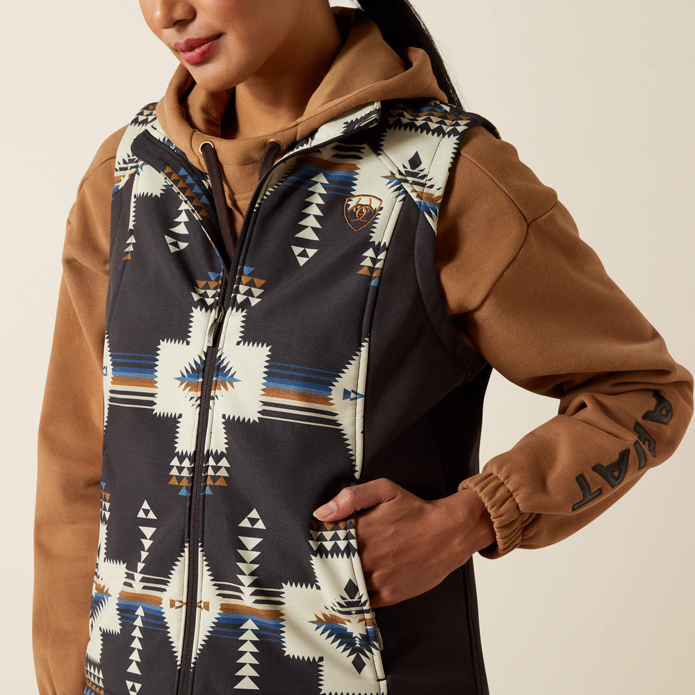 Women Ariat Logo Softshell Print Vest | Ariat us