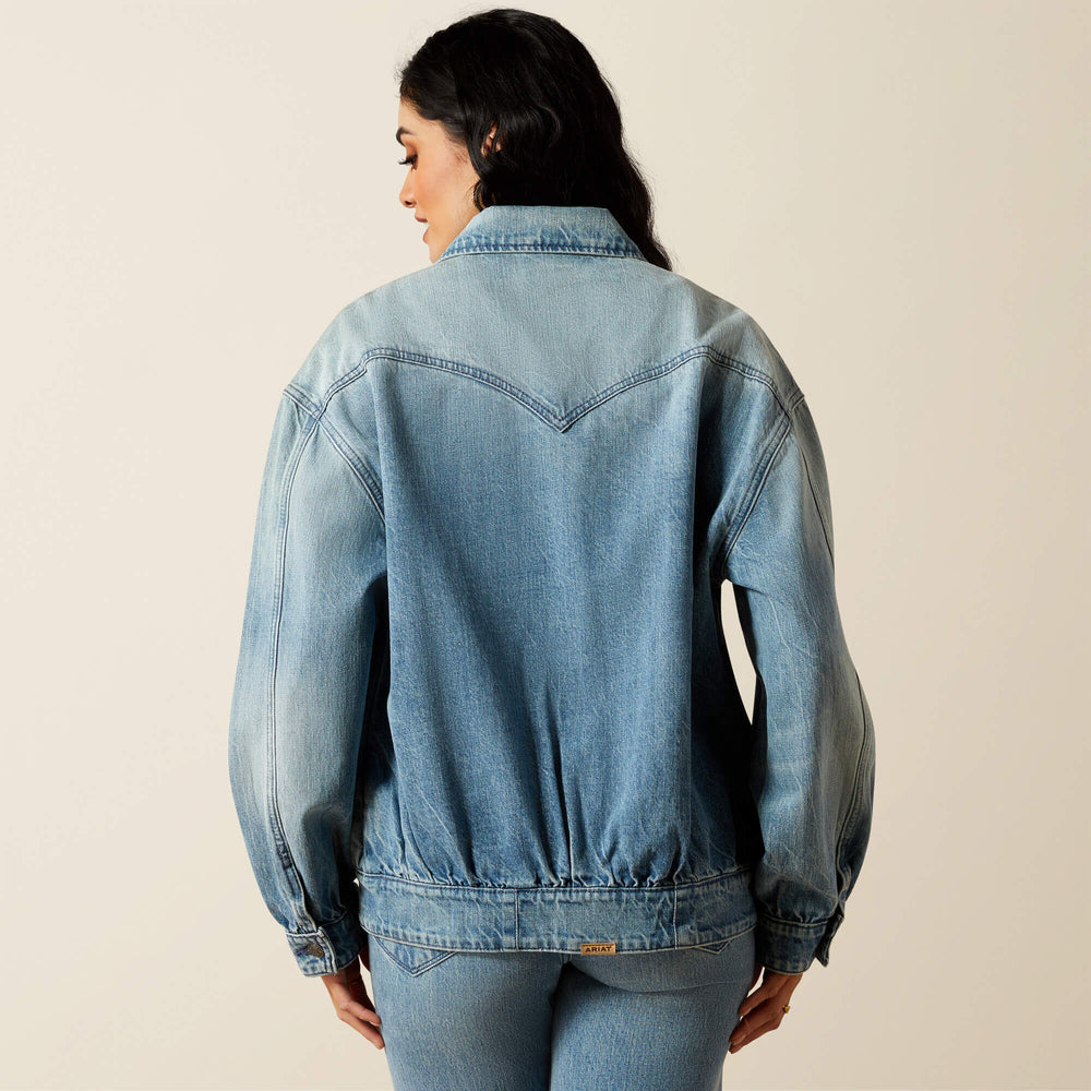 Women|Trends Cheyenne Denim Bomber Jacket | Ariat us