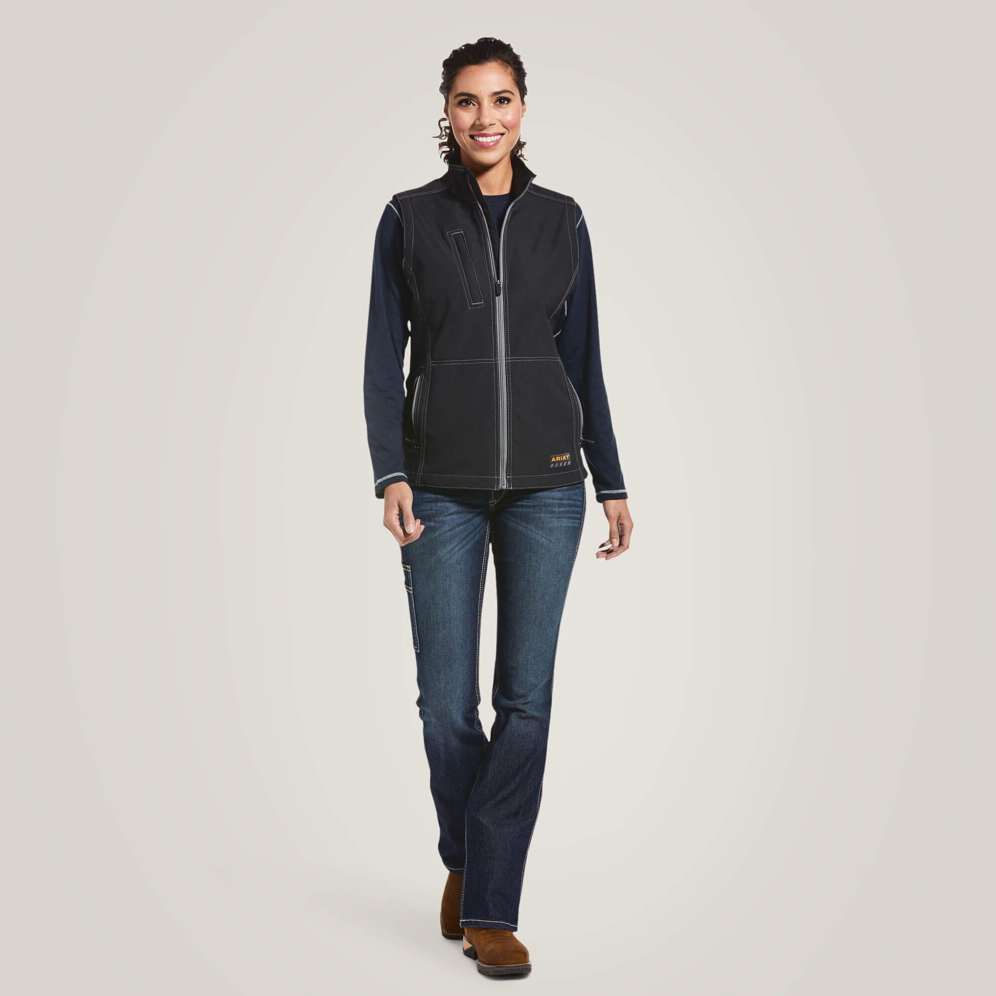 Women Rebar Stretch Canvas Softshell Vest | Ariat for sale