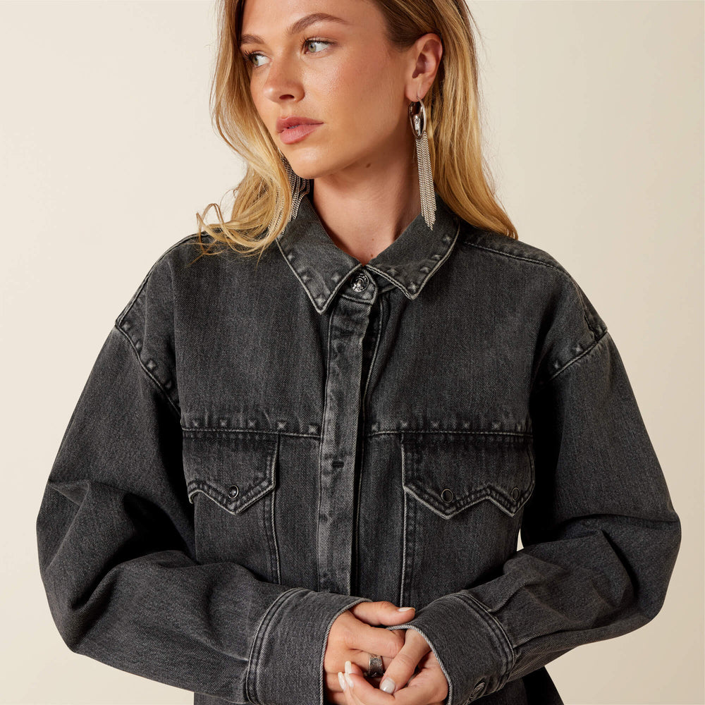 Women|Trends Lux Oversized Denim Jacket | Ariat us