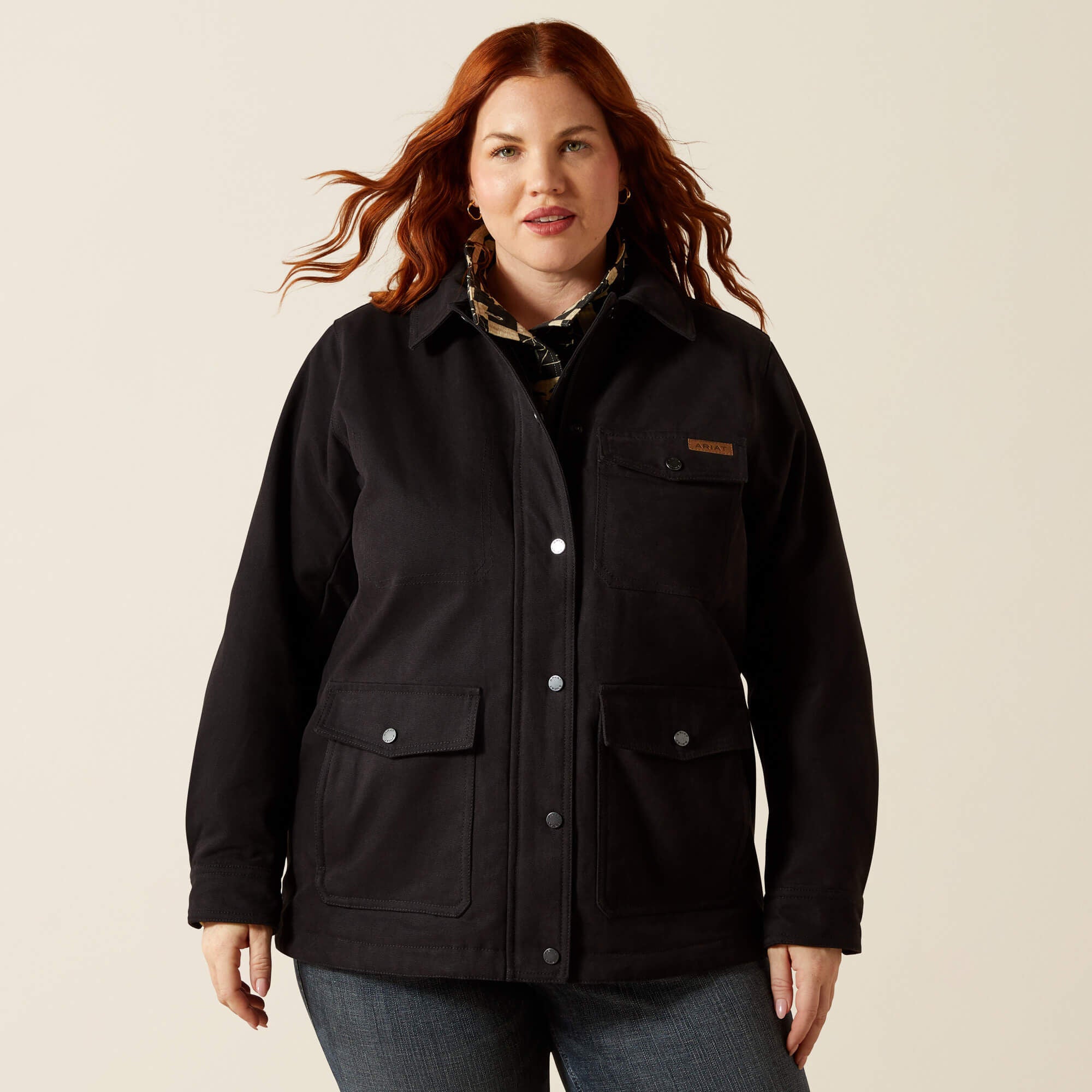 Women Western Canvas Chore Jacket | Ariat for sale