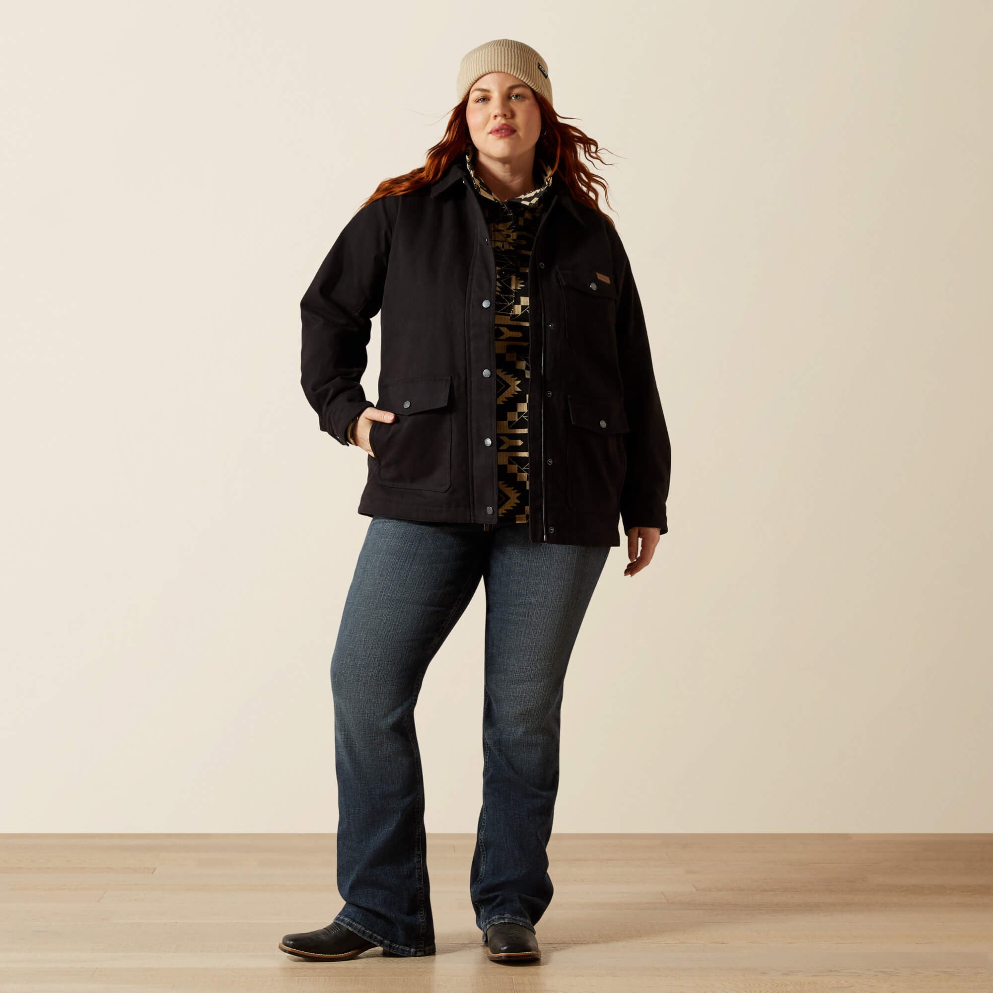 Women Western Canvas Chore Jacket | Ariat for sale