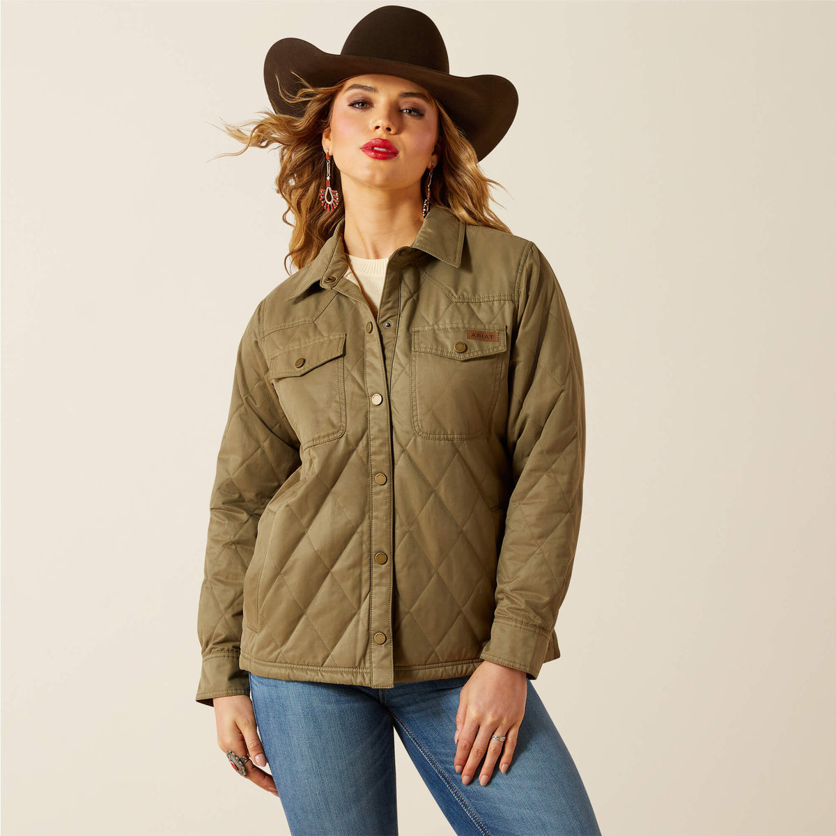 Women Grizzly Quilted Barn Jacket | Ariat us