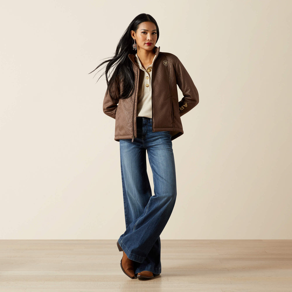 Women|Trends Ariat Logo Softshell Faux Leather Jacket | Ariat us