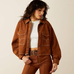 Women|Trends Boxy Cropped Denim Jacket | Ariat near me