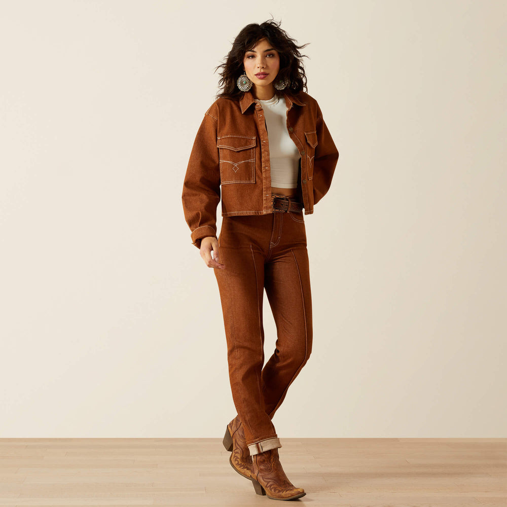 Women|Trends Boxy Cropped Denim Jacket | Ariat near me