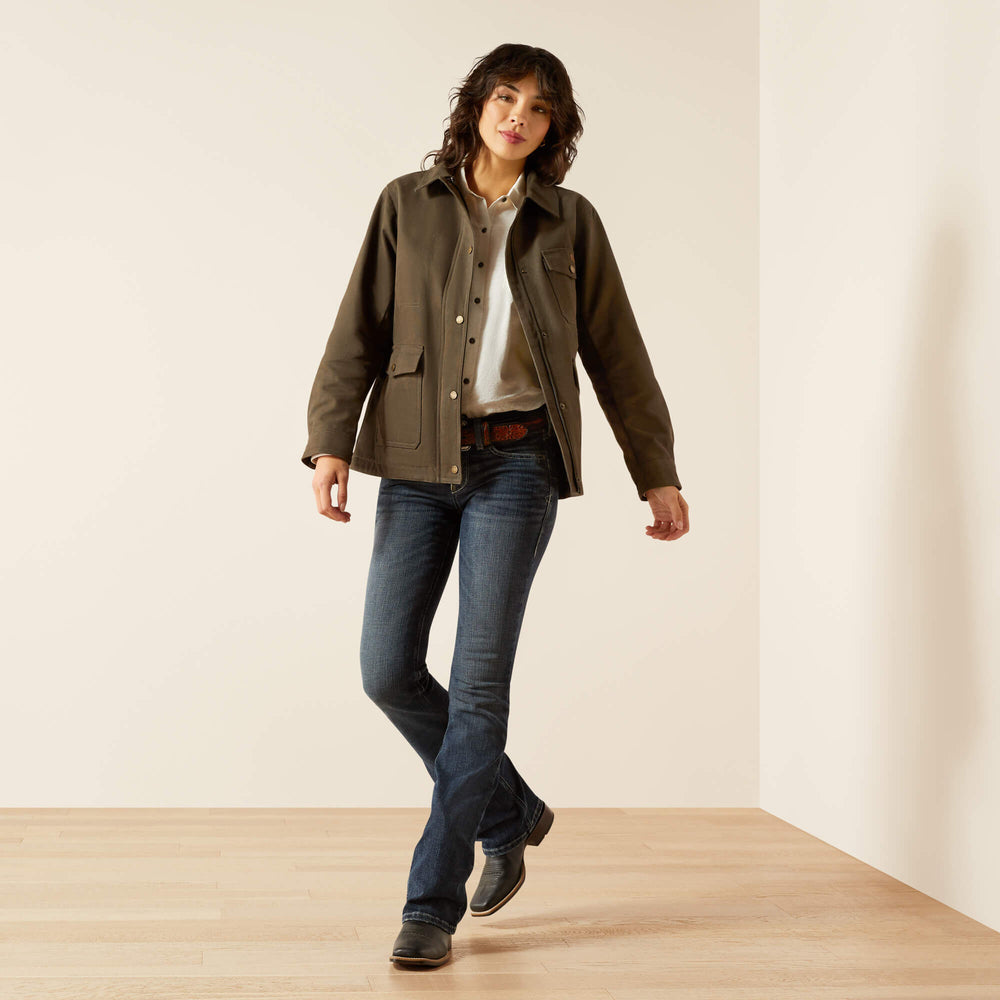 Women Western Canvas Chore Jacket | Ariat for sale