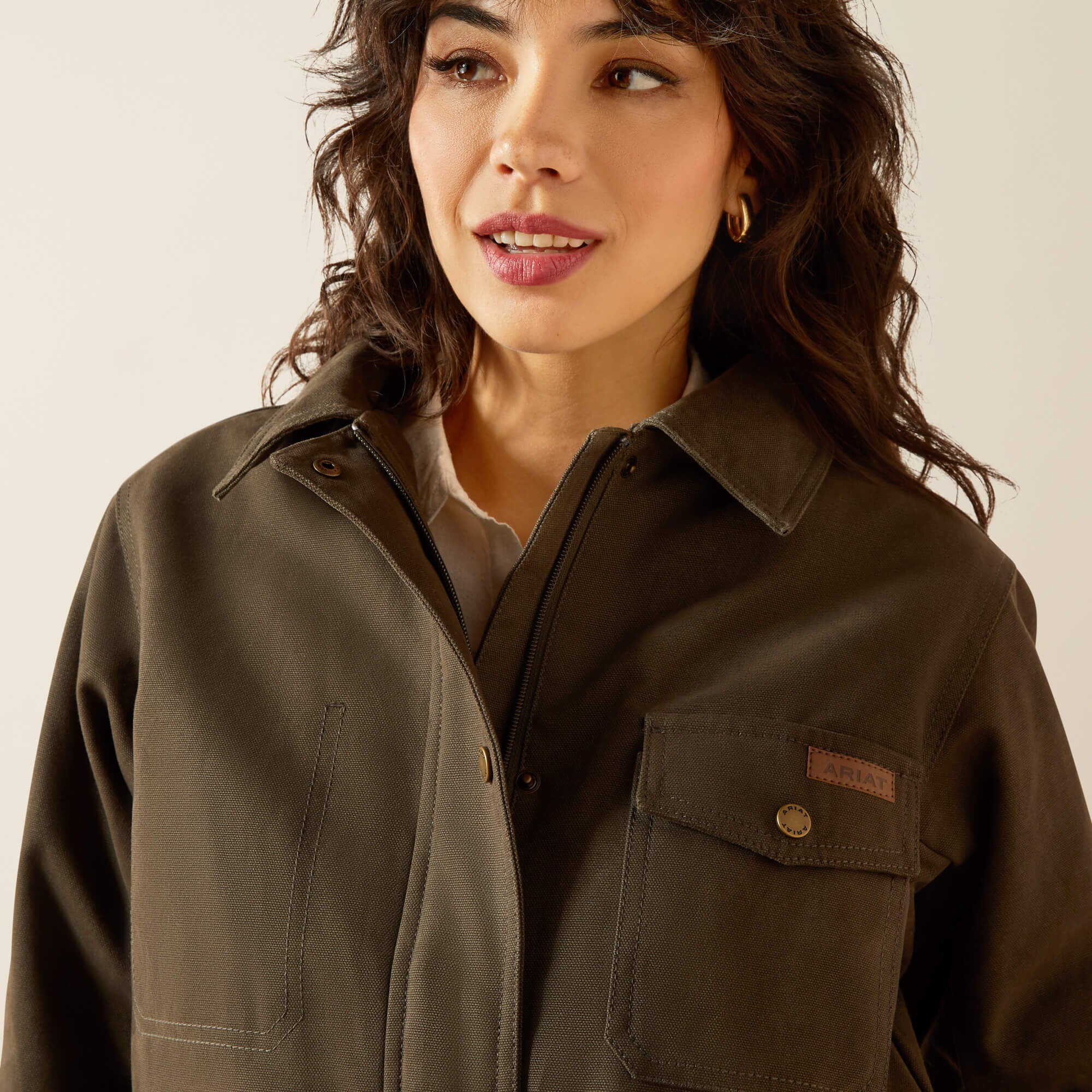 Women Western Canvas Chore Jacket | Ariat for sale