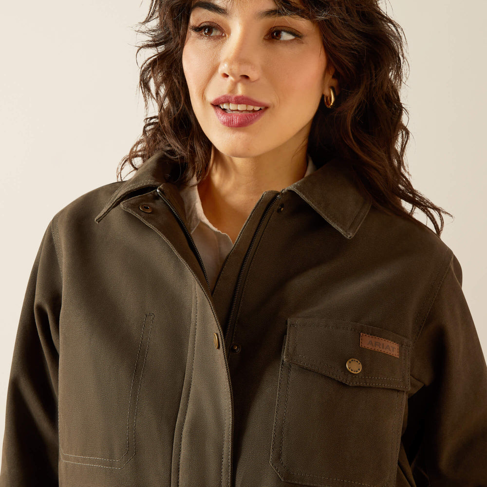 Women Western Canvas Chore Jacket | Ariat for sale