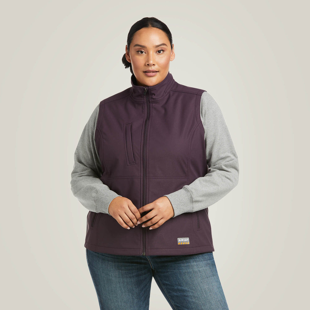 Women Rebar Stretch Canvas Softshell Vest | Ariat Online
