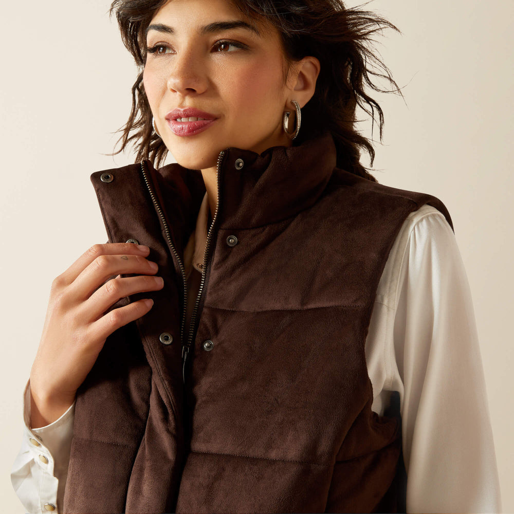 Women|Trends Swirls Faux Leather Vest | Ariat for sale