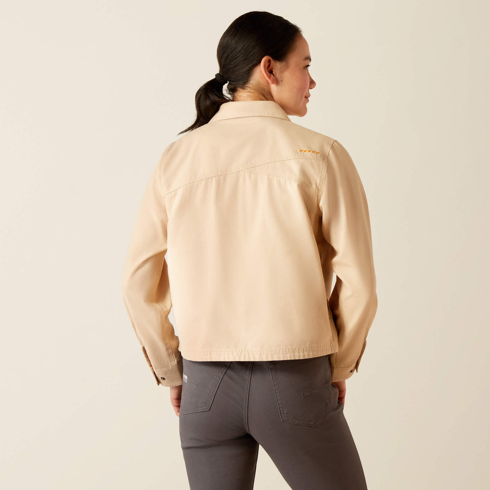 Women Rebar Cropped Woven Shirt Jacket | Ariat for sale