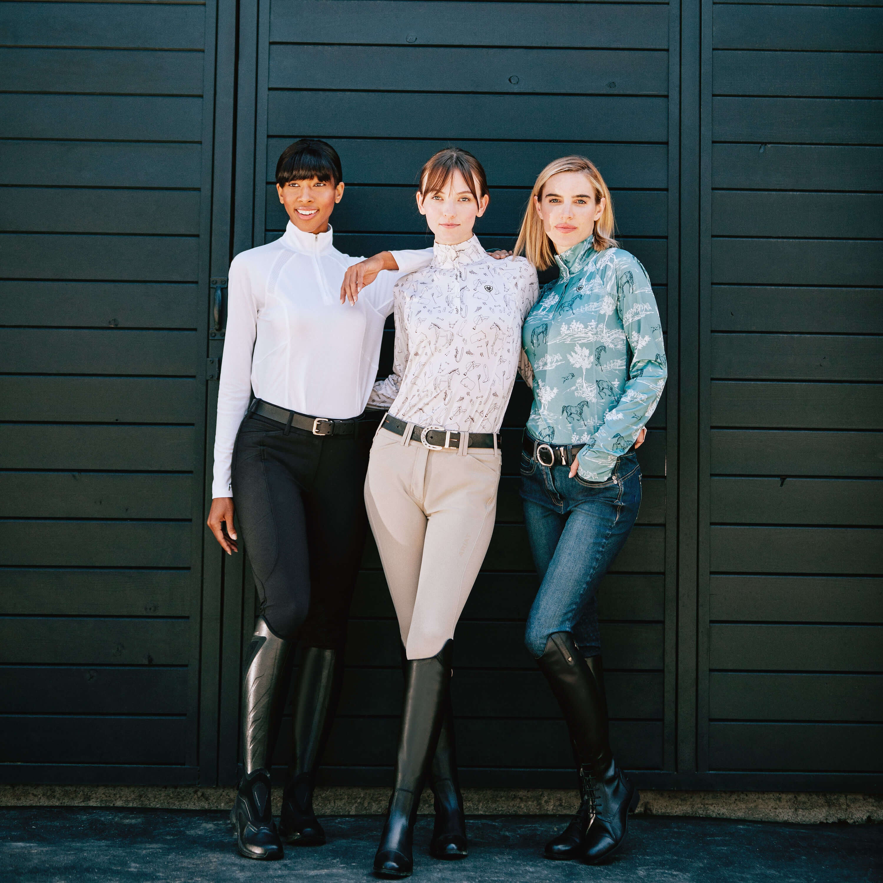 Women|Trends Halo Denim Knee Patch Breech | Ariat us