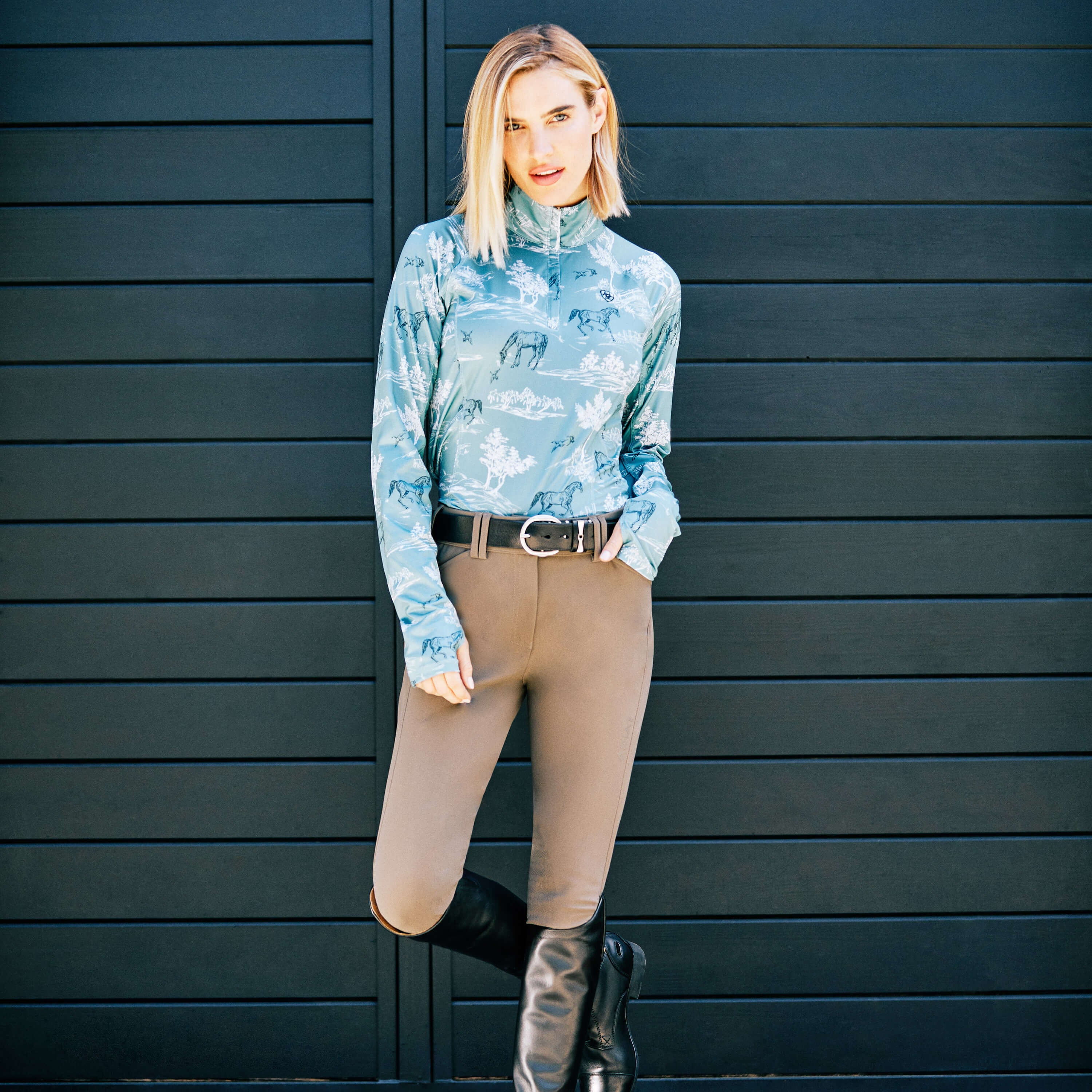 Women|Trends Tri Factor Grip Knee Patch Breech | Ariat for sale