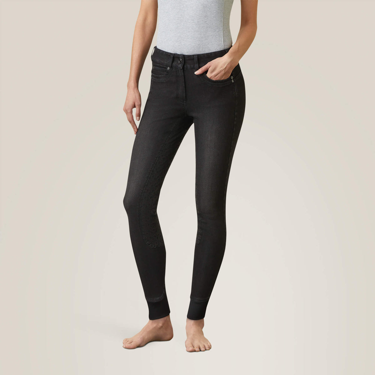 Women|Trends Halo B Denim Full Seat Breech | Ariat for sale