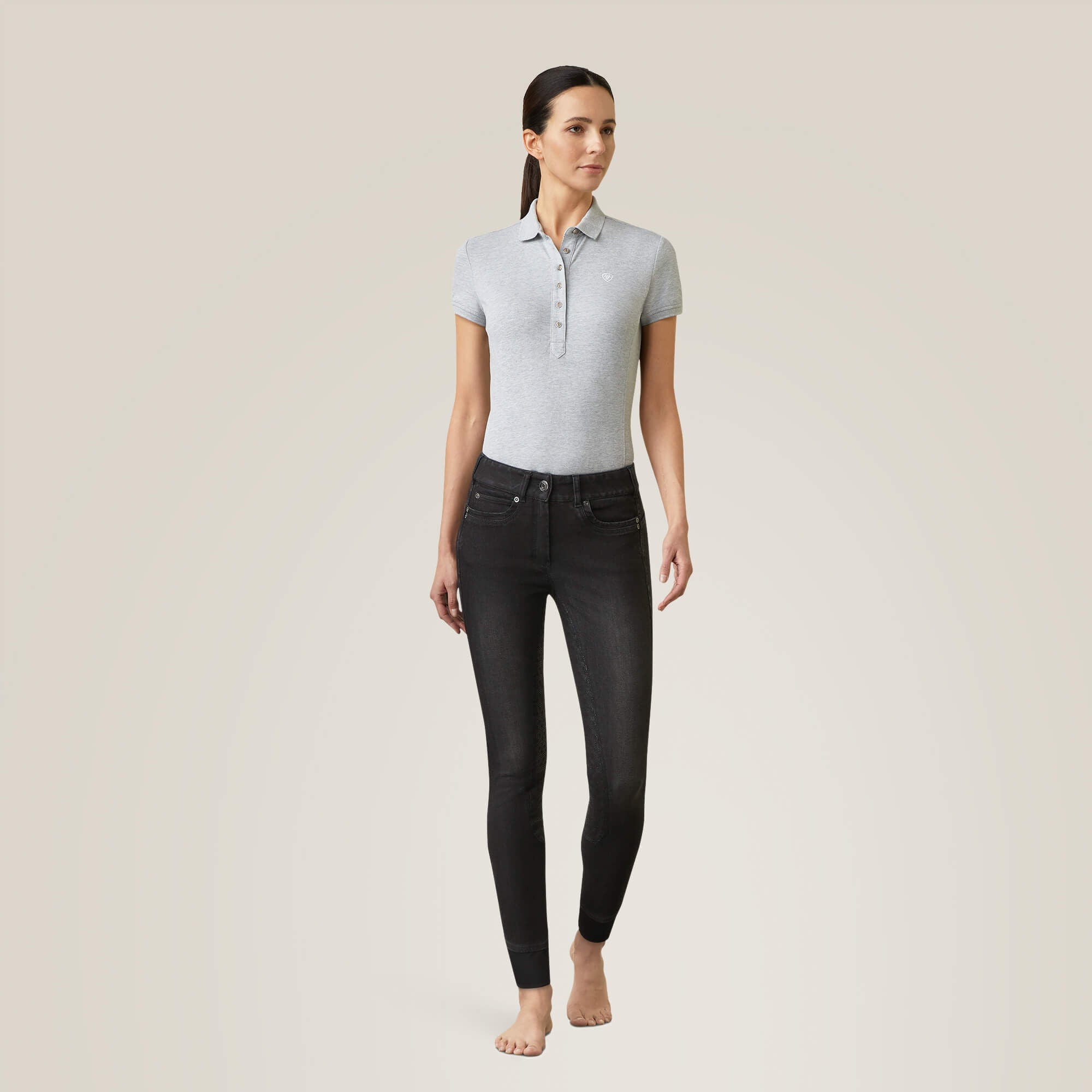 Women|Trends Halo B Denim Full Seat Breech | Ariat for sale