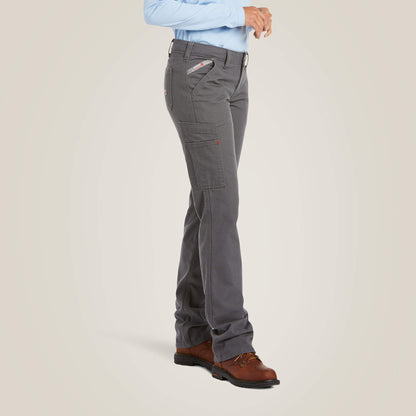 Women FR Stretch DuraLight Canvas Stackable Straight Leg Pant | Ariat us