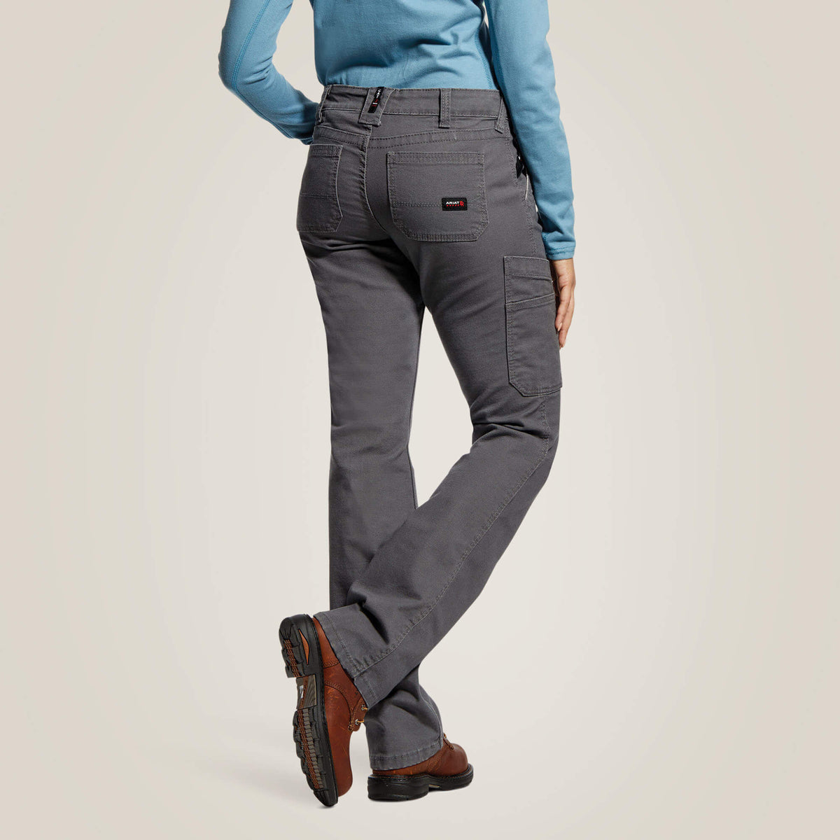 Women FR Stretch DuraLight Canvas Stackable Straight Leg Pant | Ariat us