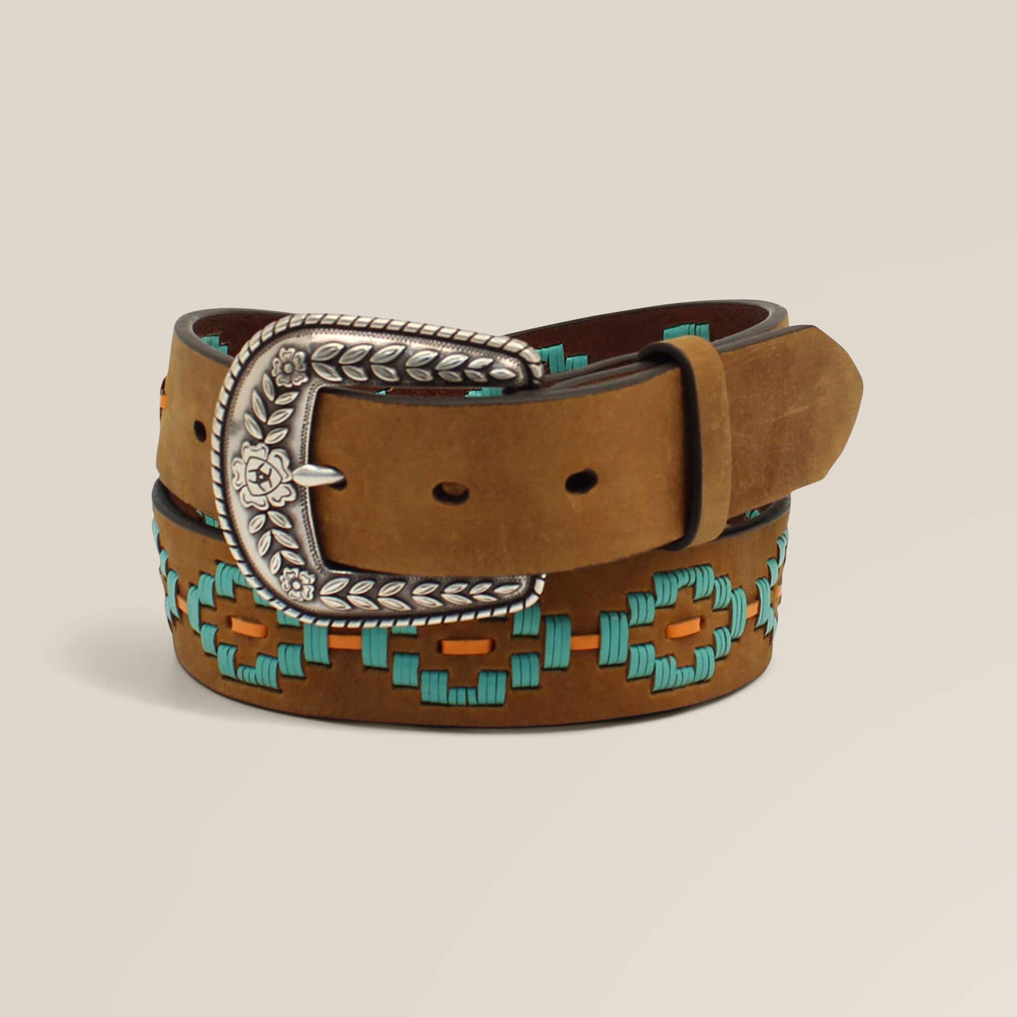 Women|Trends Turquoise Diamond Embroidery Belt | Ariat us