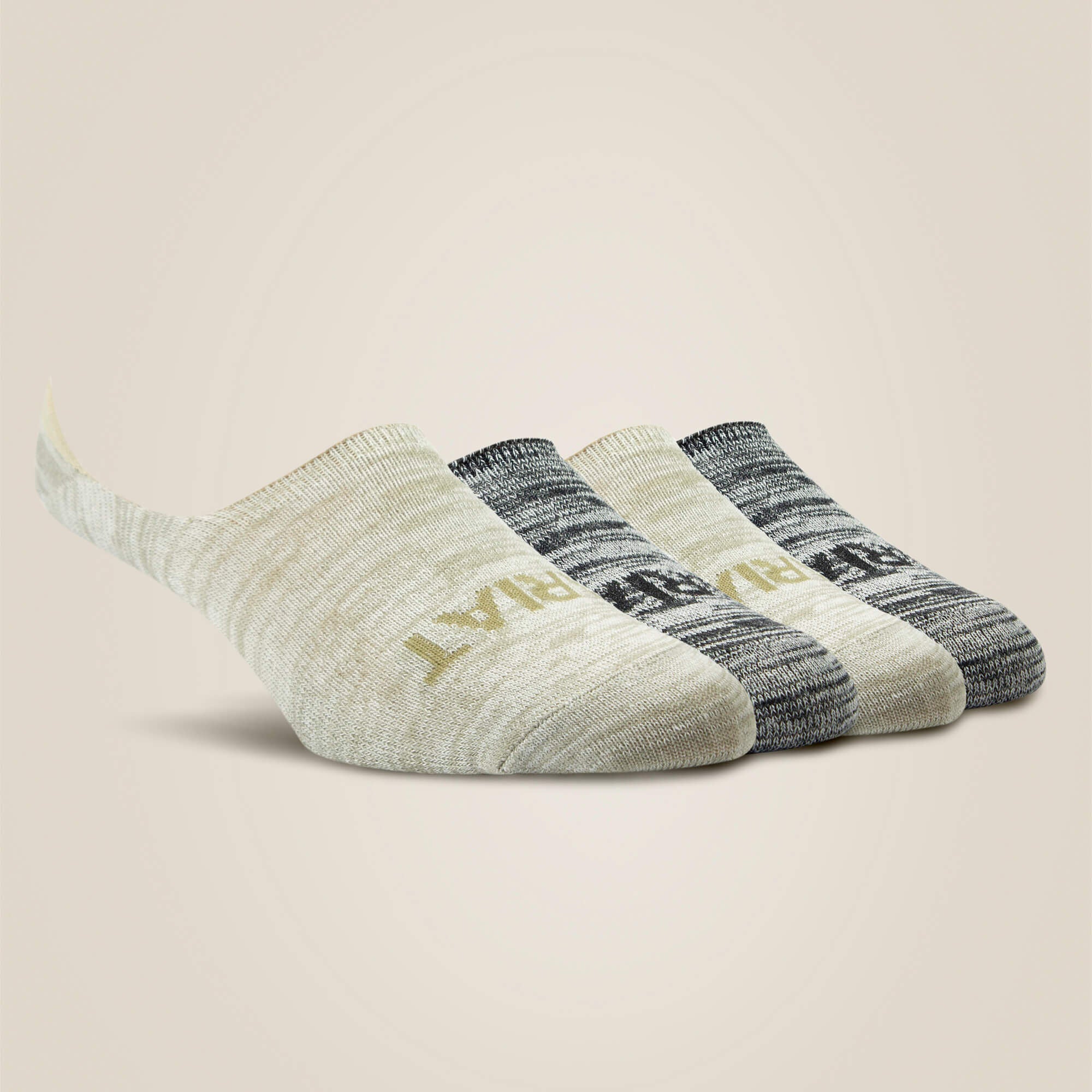 Women No Slip No Show Sock 4 Pair Multi Color Pack | Ariat us