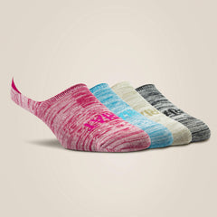 Women No Slip No Show Sock 4 Pair Multi Color Pack | Ariat Outlet